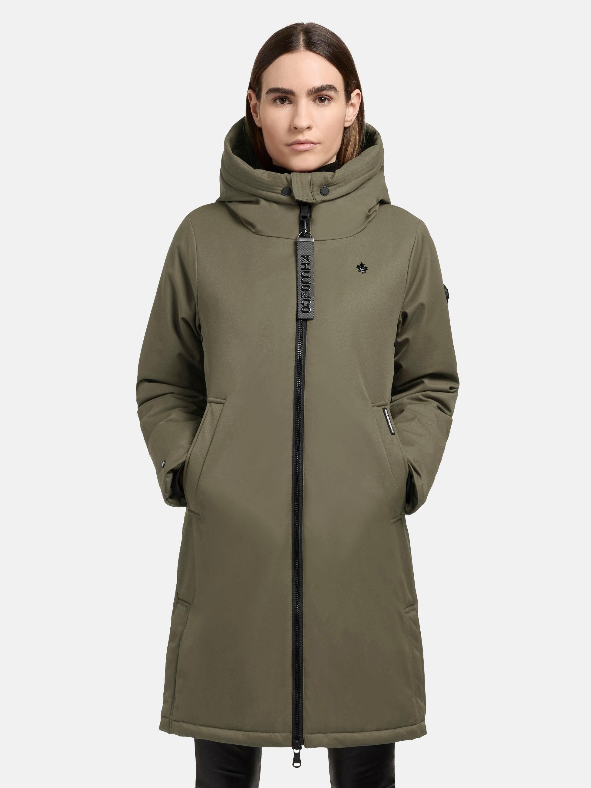 khujo Kurzmantel "Yaak3-YM", urbaner Damen Parka mit gestepptem Innenfutter günstig online kaufen