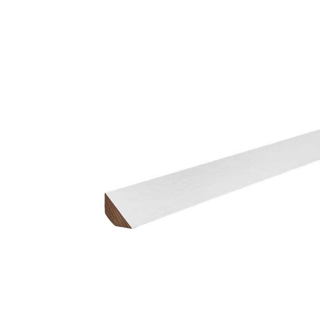 Südbrock Sockelleiste Deckenleiste Holz Buche 22 x 22 Lackiert RAL 9010 Abschlussleiste, L: 240 cm, H: 2.2 cm, 1-St.