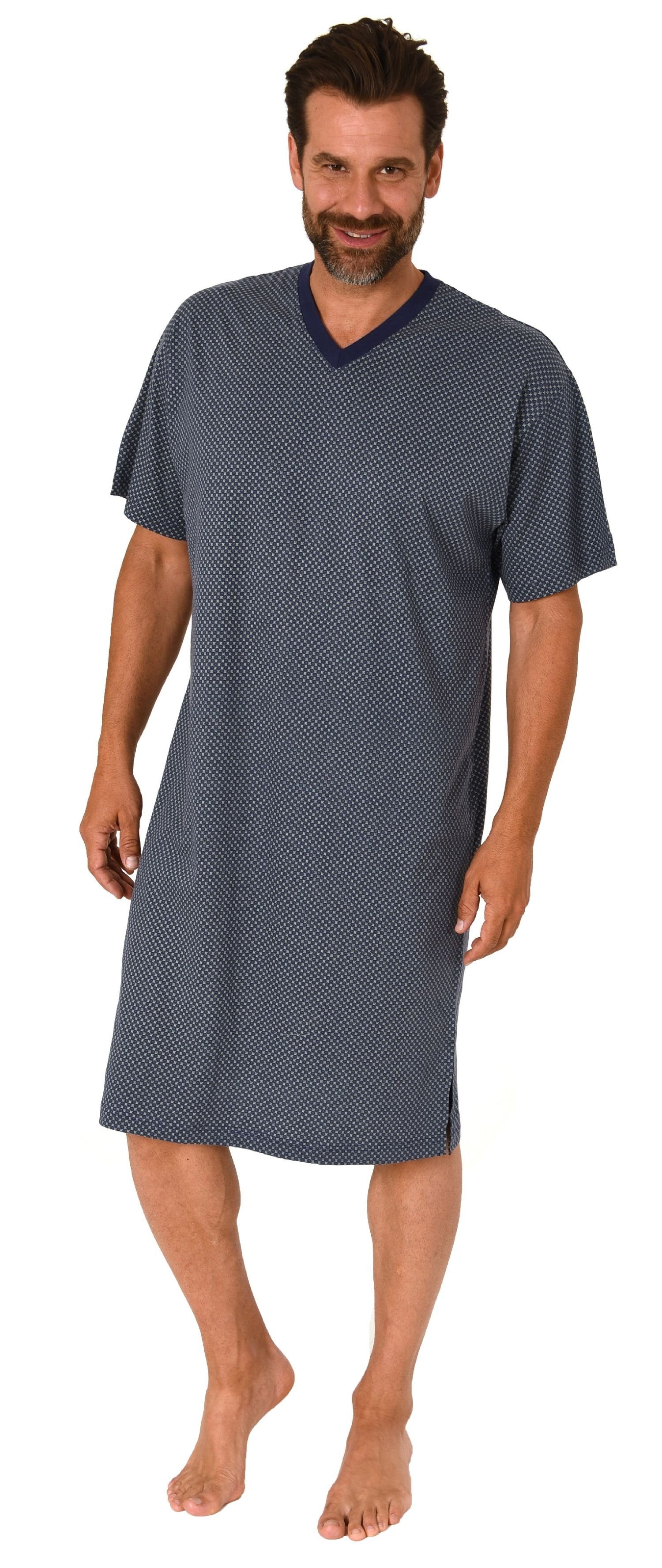Normann Pyjama Tolles Herren Kurzarm Nachthemd von in Optik - auch in  Übergrößen