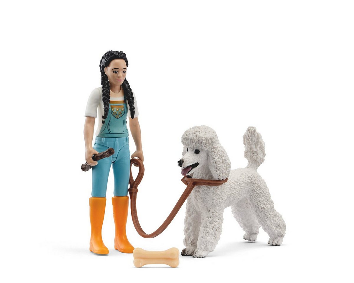 Schleich® Spielwelt POCKET SET, Spaziergang im Park (81536), (8-tlg)