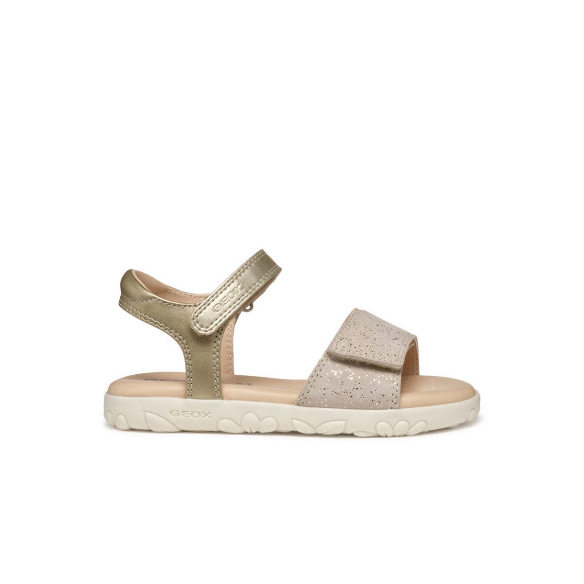 Geox GEOX S.HAITI, Sandalen, Gold, Kinder Sandale