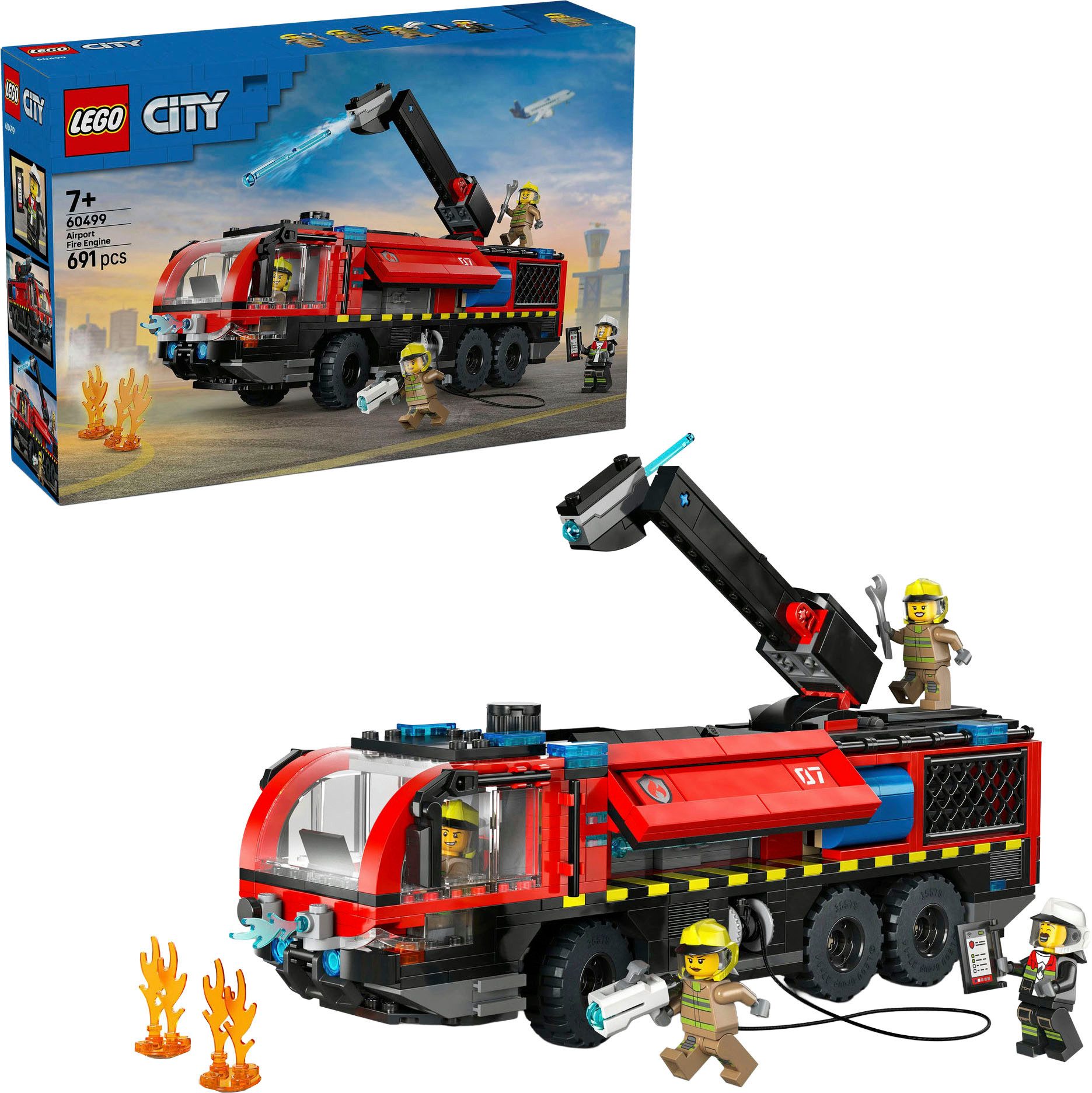 LEGO® Flughafenlöschfahrzeug (60499), LEGO City Konstruktionsspielsteine, (691 St), Made in Europe