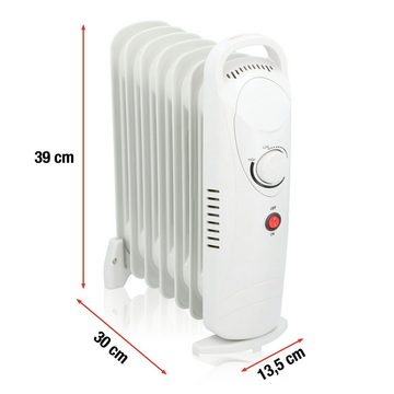 *Alpina* Ölradiator YL-B12-7A, 850 W, 7 Rippen, Thermostat, Kipp- und Überhitzungsschutz