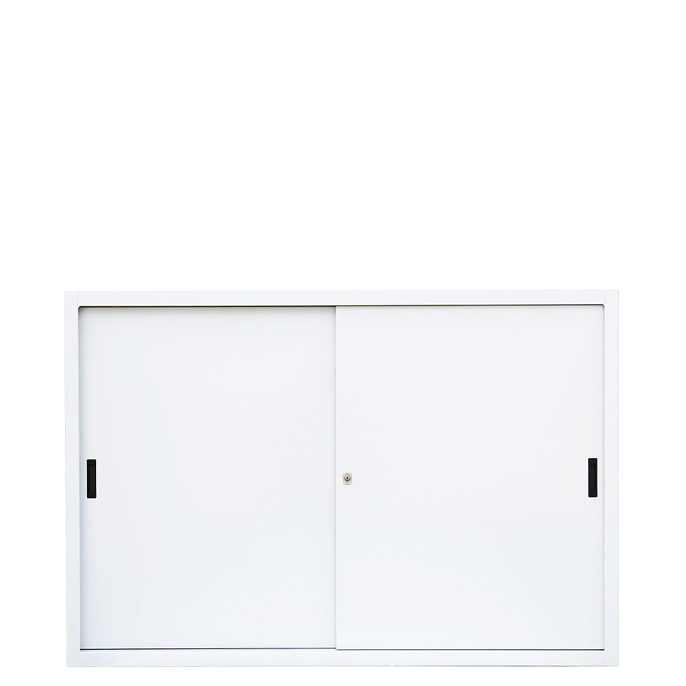 Steelboxx Schiebetürenschrank Aktenschrank Sideboard aus Stahl 1090 x 1600 x 450 mm (1-St) komplett montiert