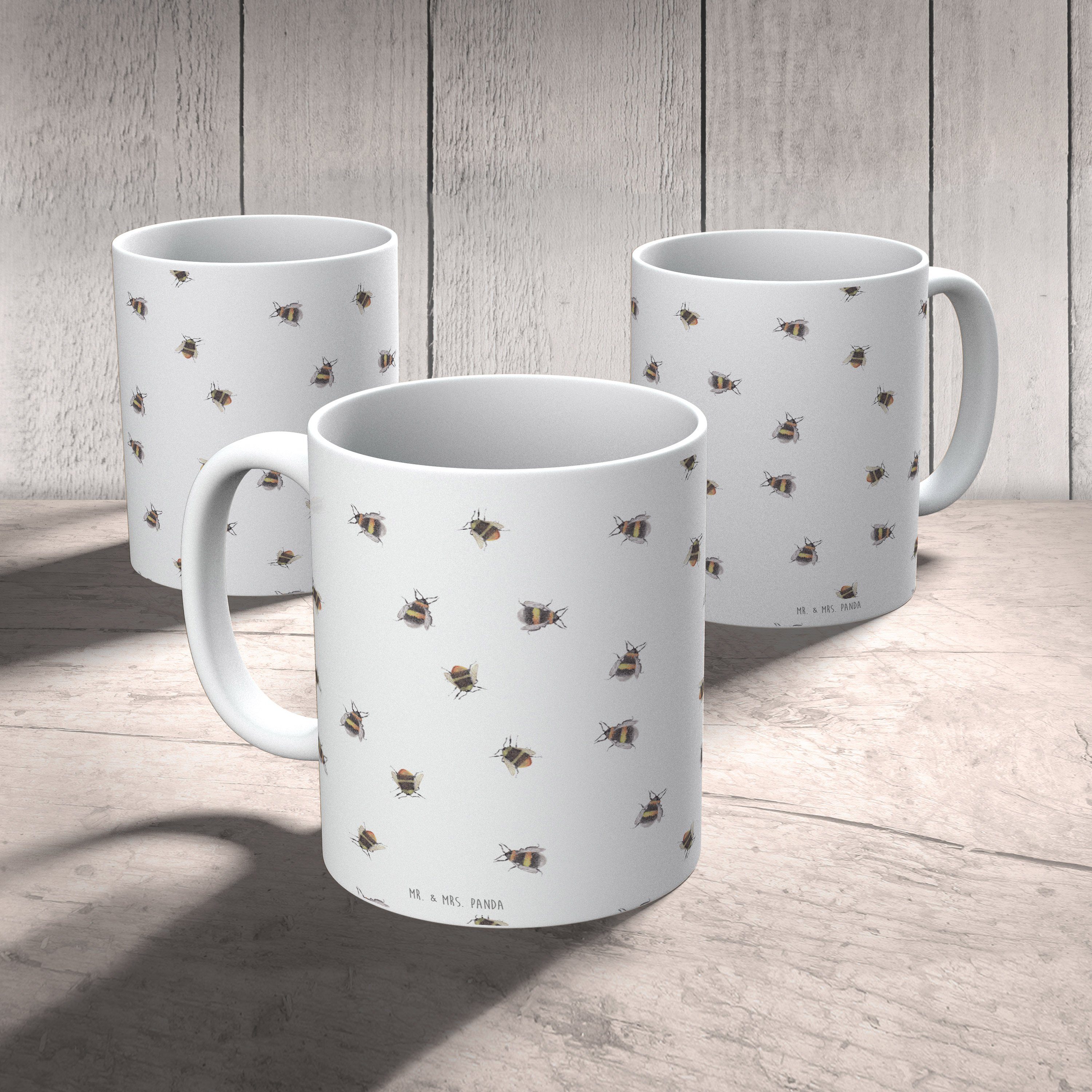 - Keramik Weiß Tasse flauschig Keramiktasse, Tier, & Hummel Mrs. Mr. Panda Tasse, Becher, Geschenk, -