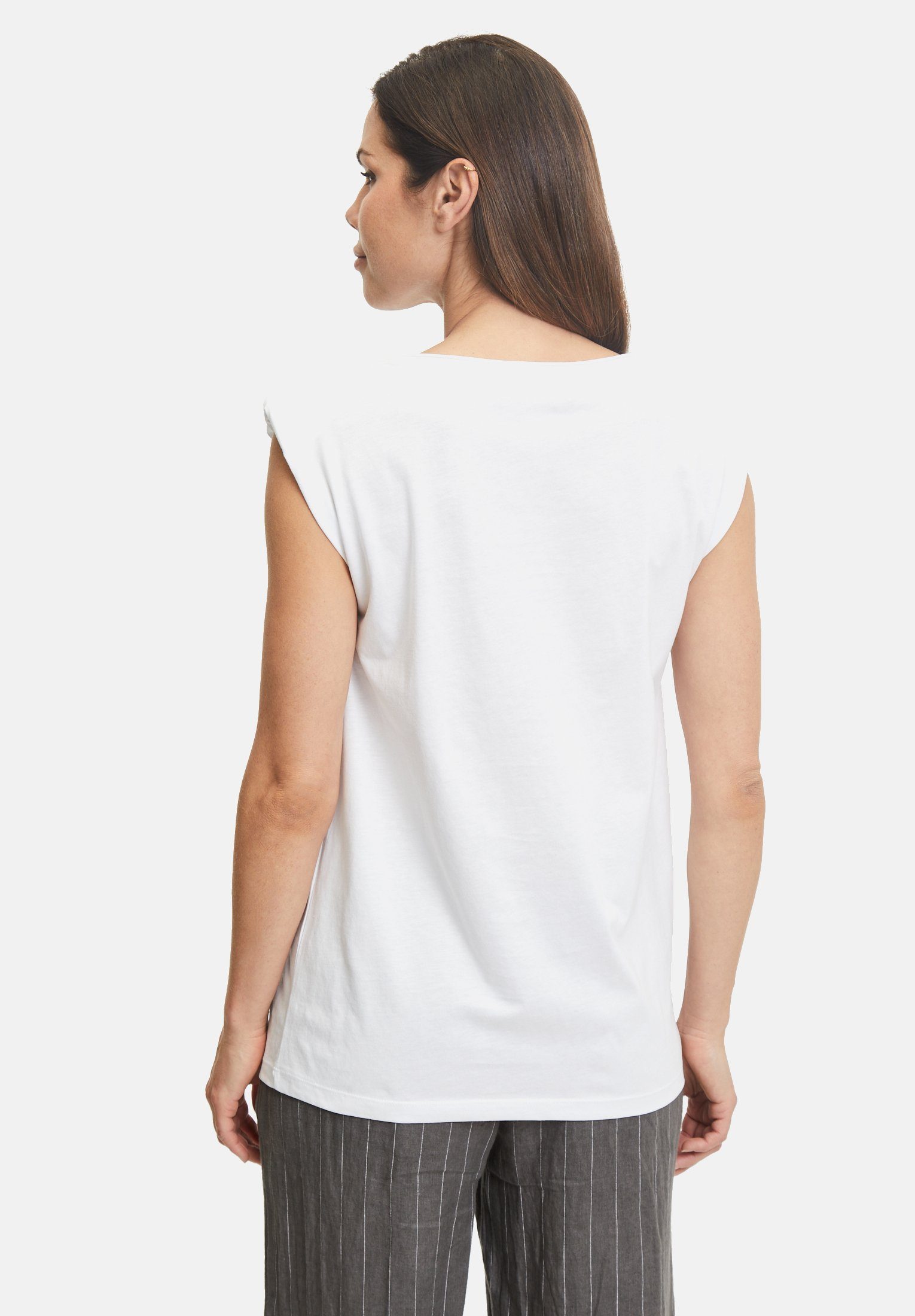 Damen Shirts Cartoon T-Shirt ohne Arm Form