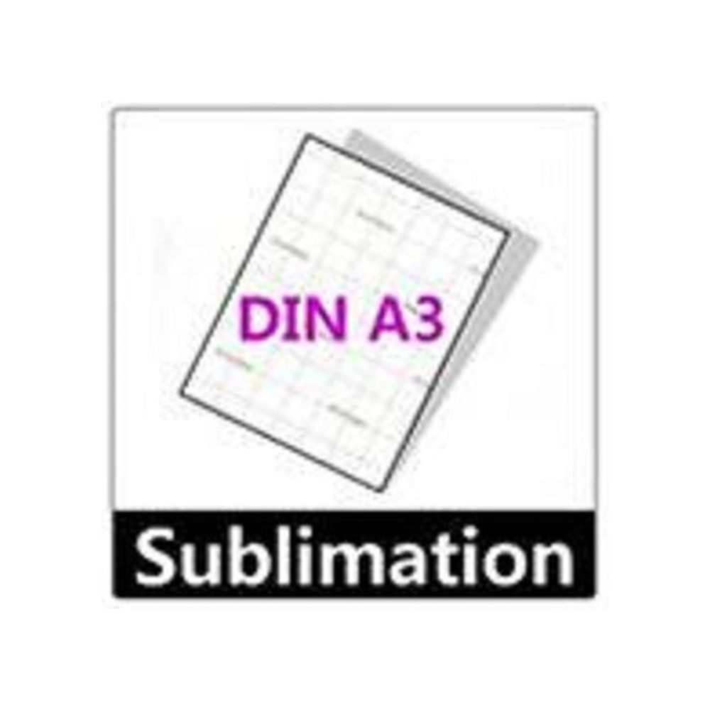 inkpro Druckerpapier 100 Blatt Sublimationspapier DIN A3 weiß, Gewicht: 100 g / m², Rückseite gekennzeichnet