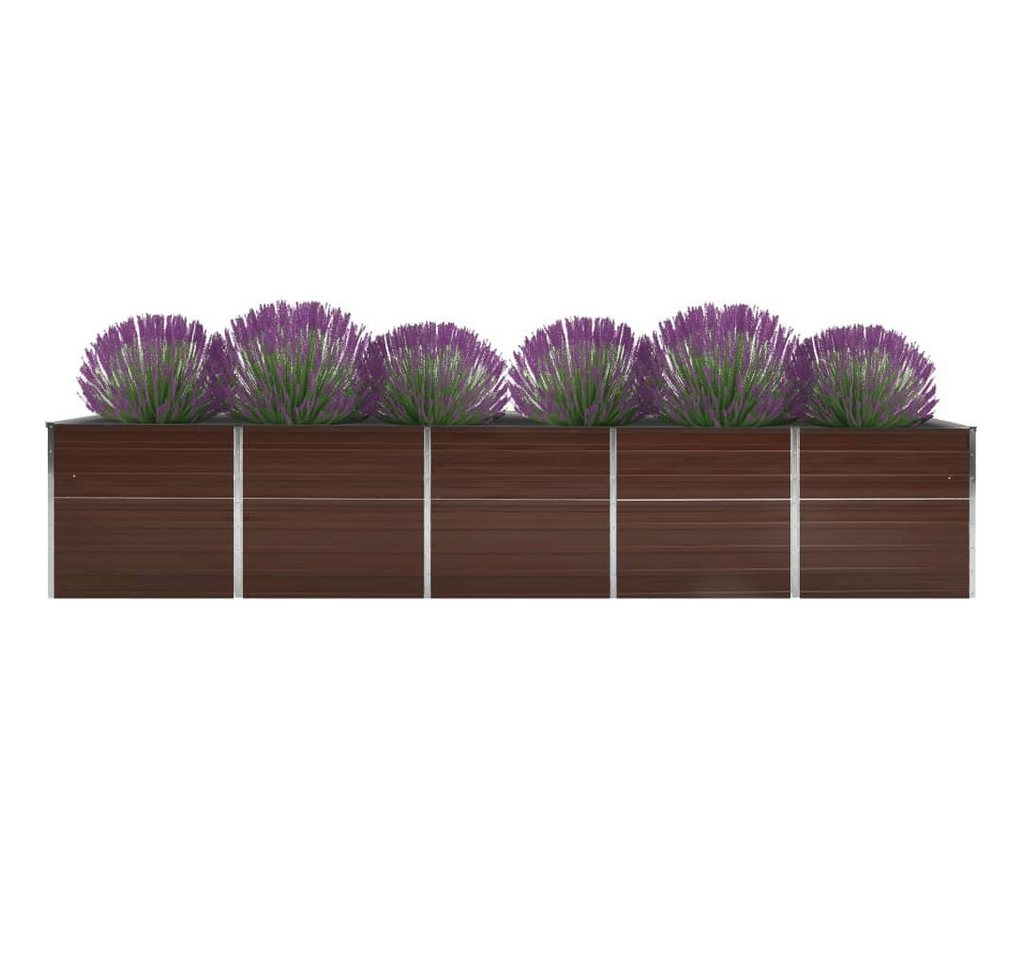 Thumbnail - vidaXL Hochbeet, Garten-Hochbeet Verzinkter Stahl 400×80×77 cm Braun