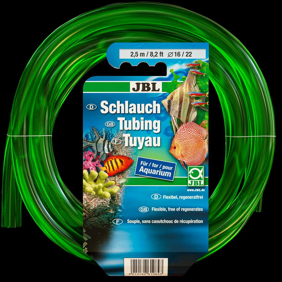 JBL GmbH & Co. KG Aquariumschlauch JBL Aquaschlauch Grün 16/22 mm 2,5 M Aquariumschlauch, 16/22 mm