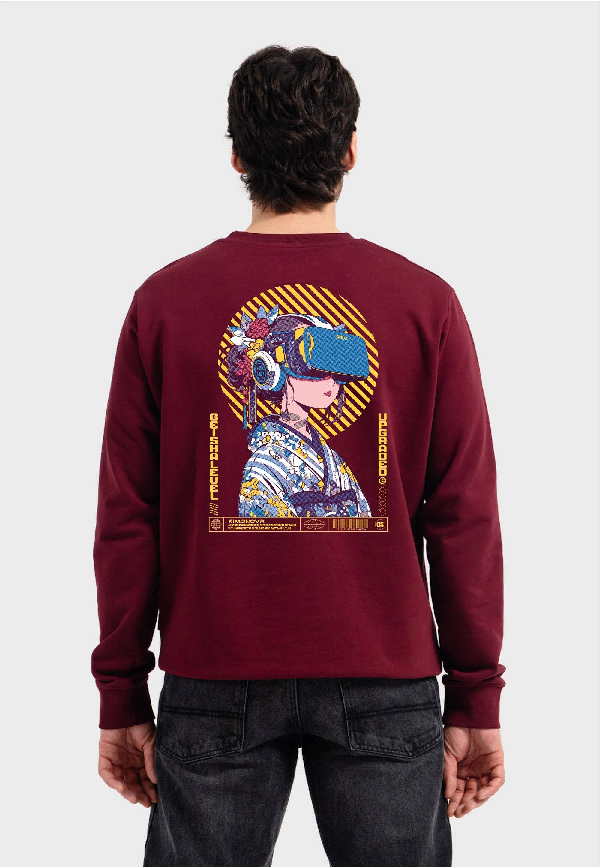 Sweatshirt Asian Virtual Logo Graphic