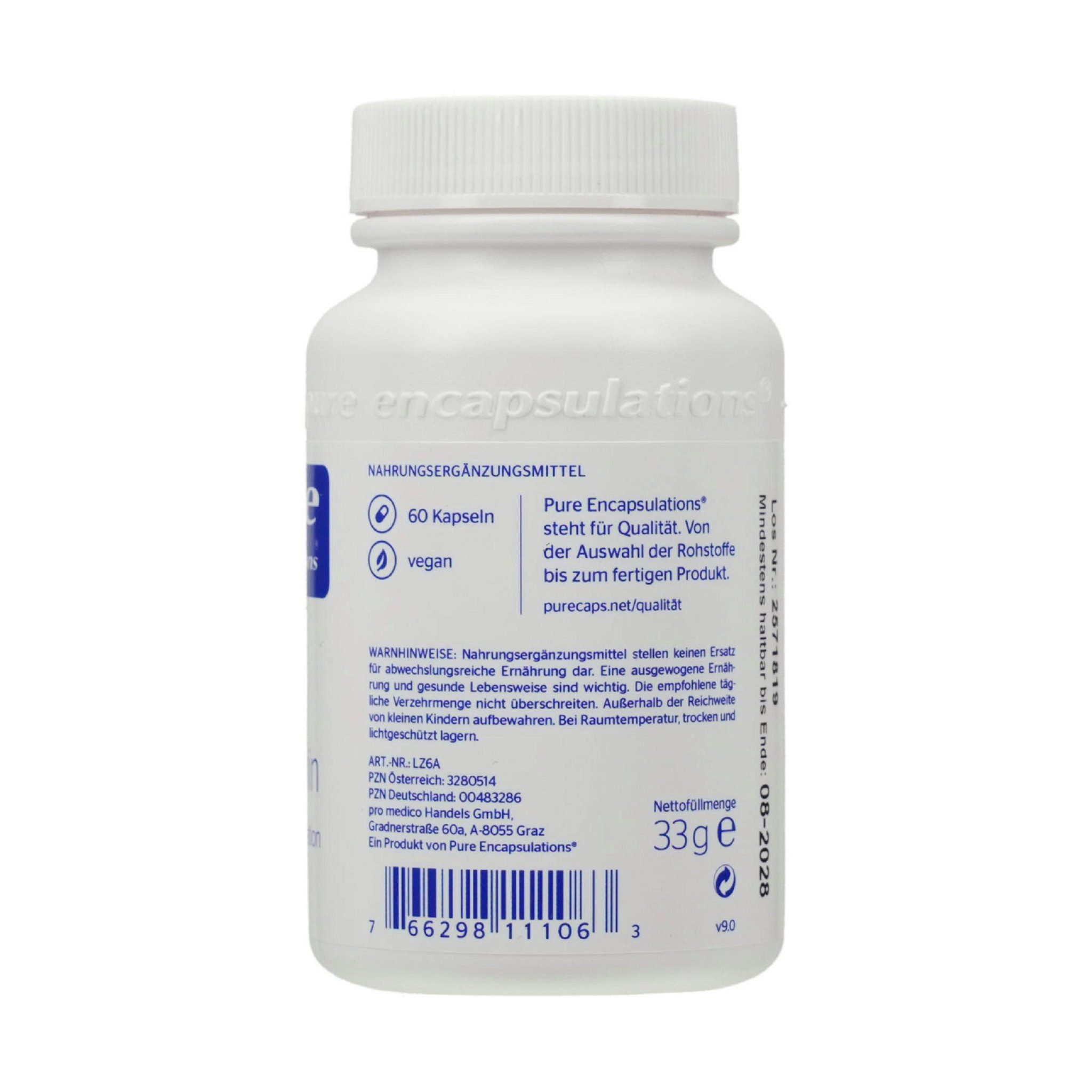 pro medico GmbH PURE ENCAPSULATIONS Lutein/Zeaxanthin Kapseln Kapsel