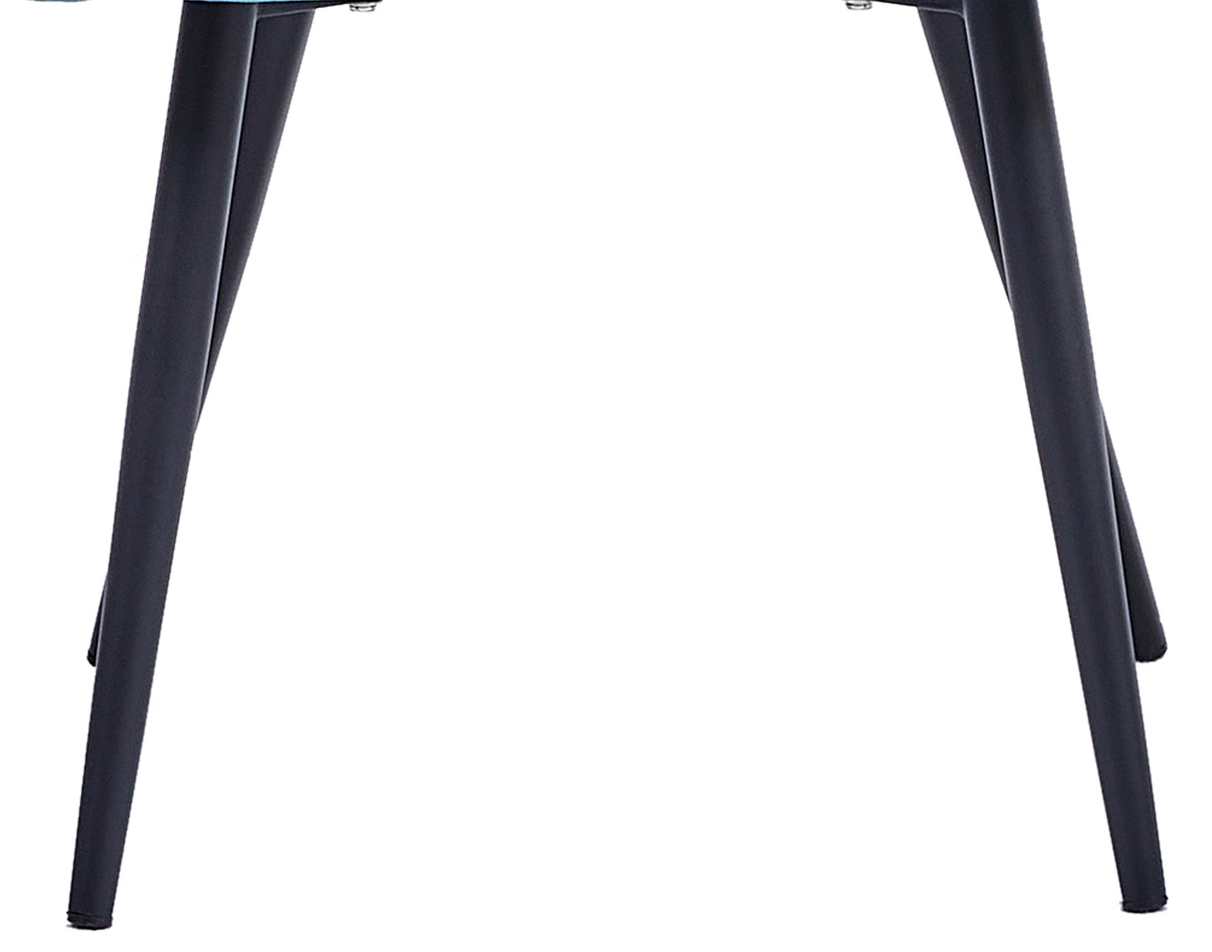 Junado® Schalenstuhl Lars, mit Schwarz ergonomischer Moderner Sitzschale Polsterstuhl