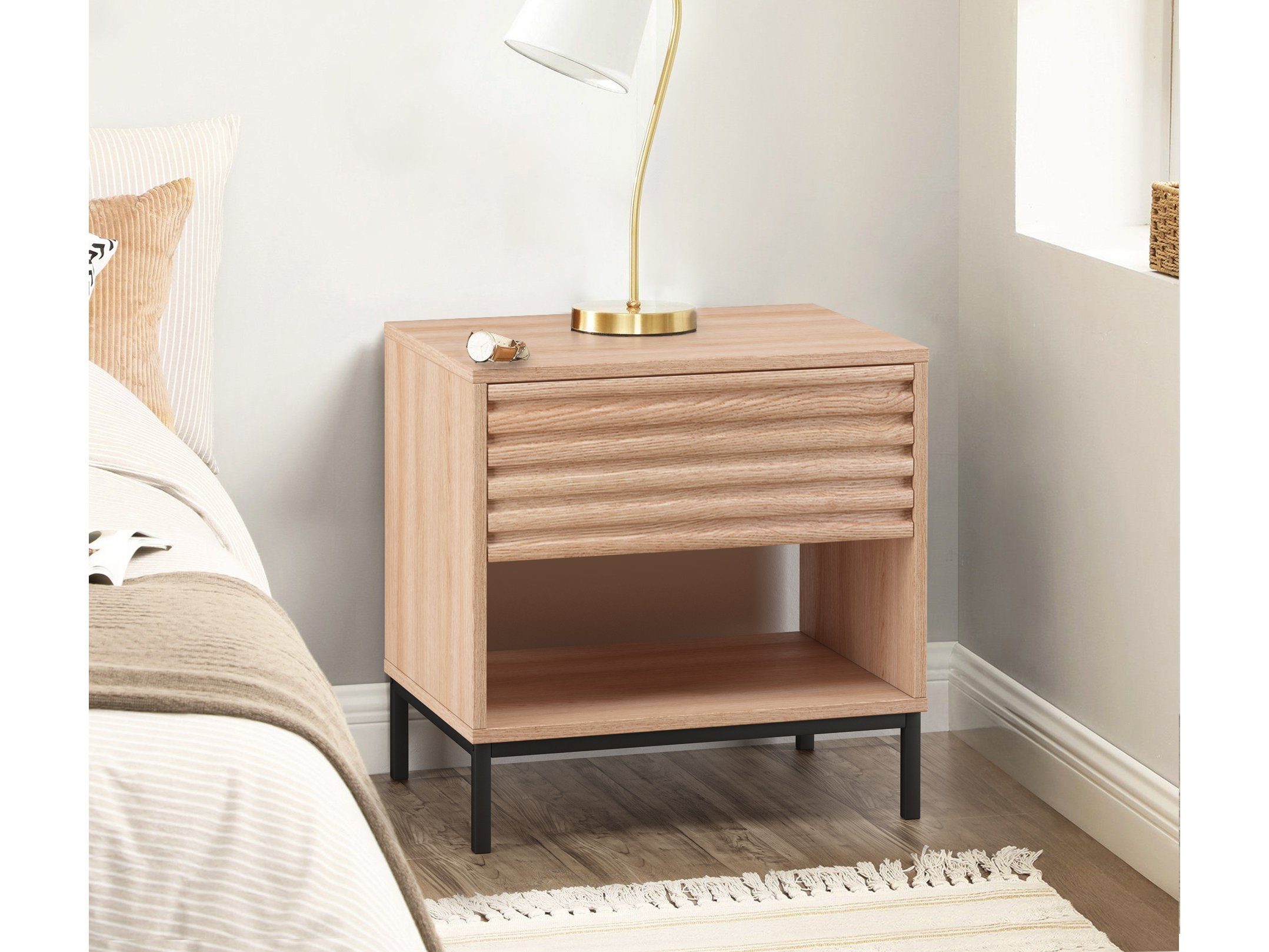 loft24 Nachtschrank Cecilie Nachttisch mit Schublade, günstig online kaufen