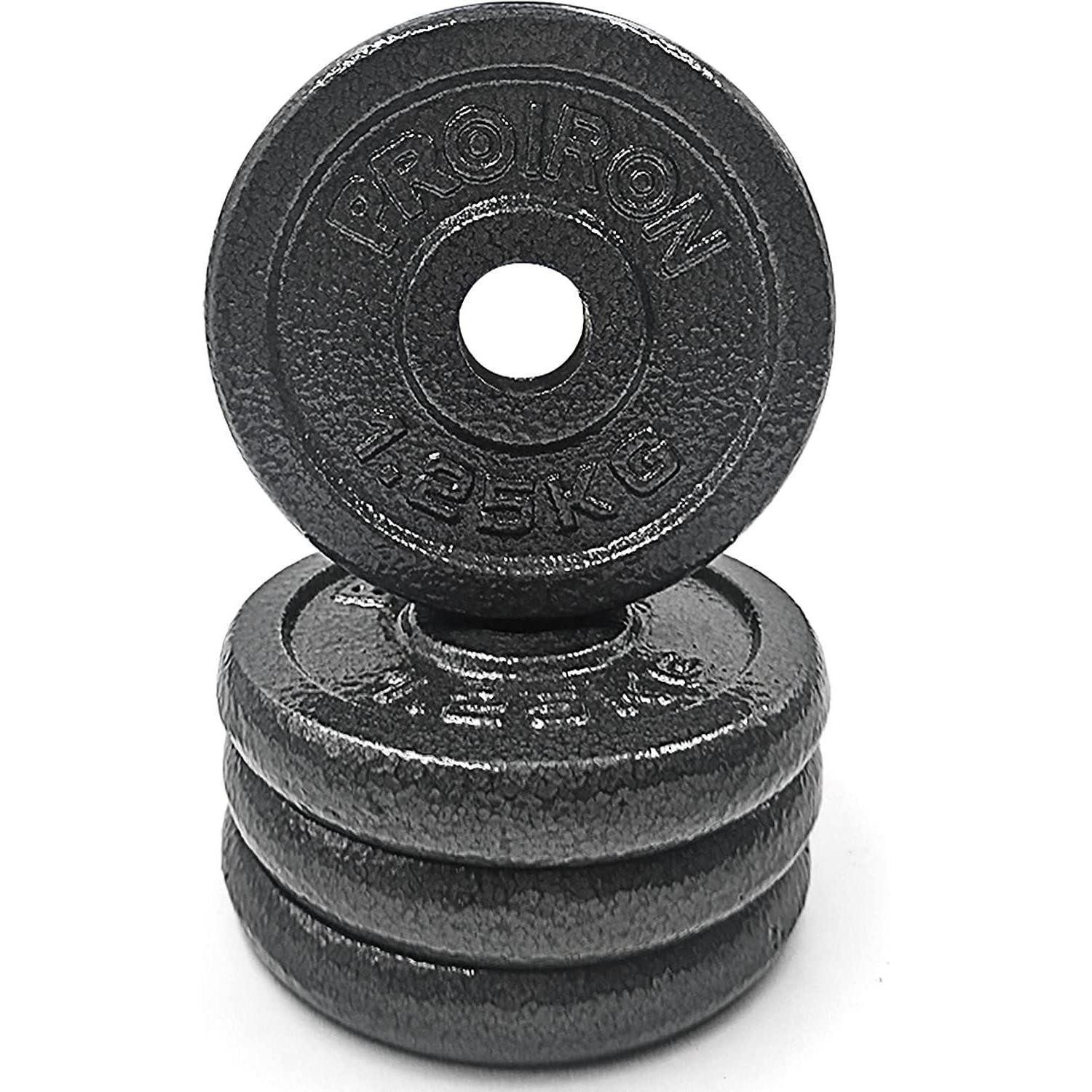 PROIRON Hantelscheiben Hantelscheiben-Set Gusseisen 1,25 2,5 5 10 kg für 25 mm Stange