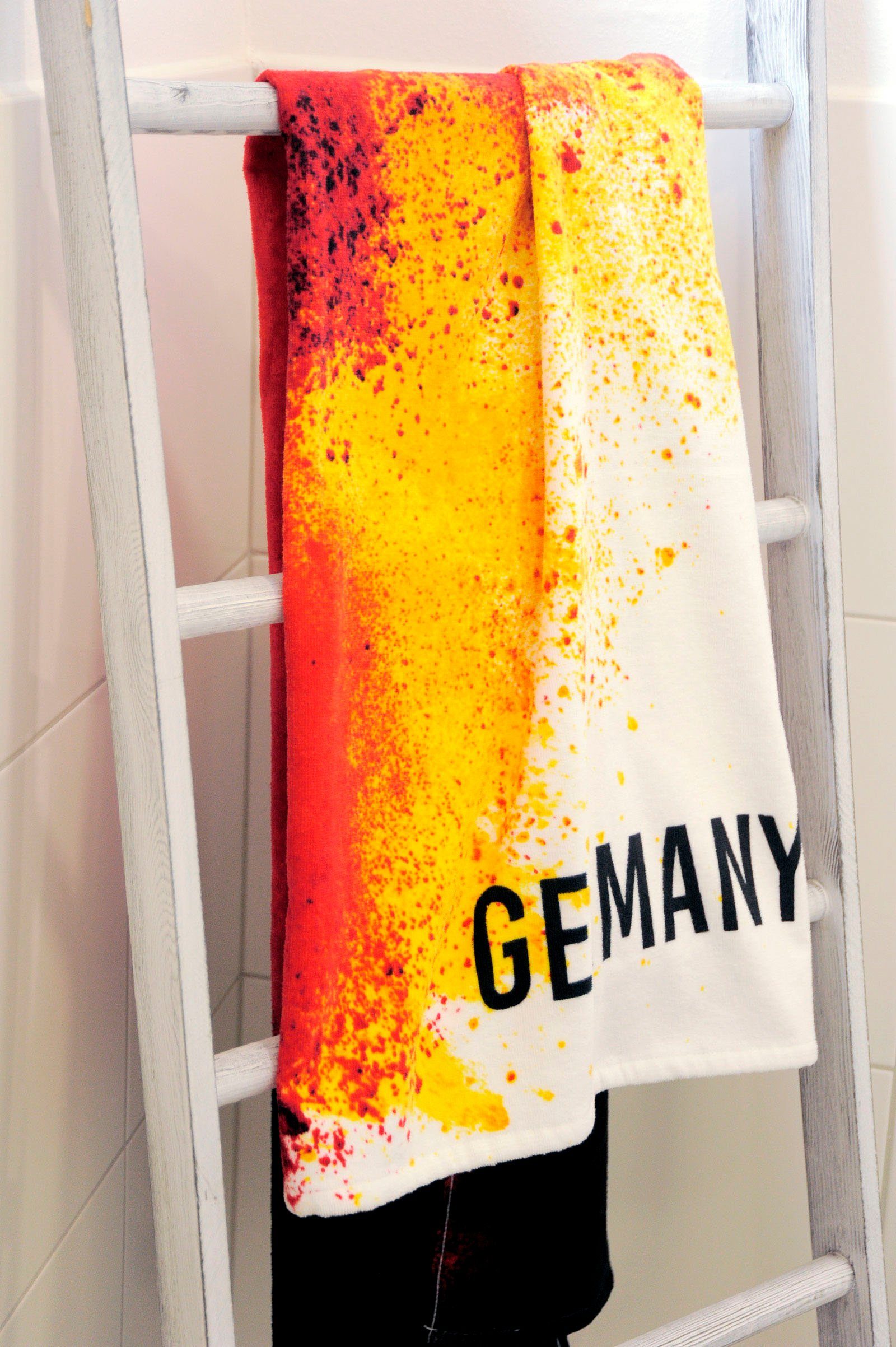 Herding Young Collection Badetuch Germany, Velours (1-St), hochfarbig bedruckt