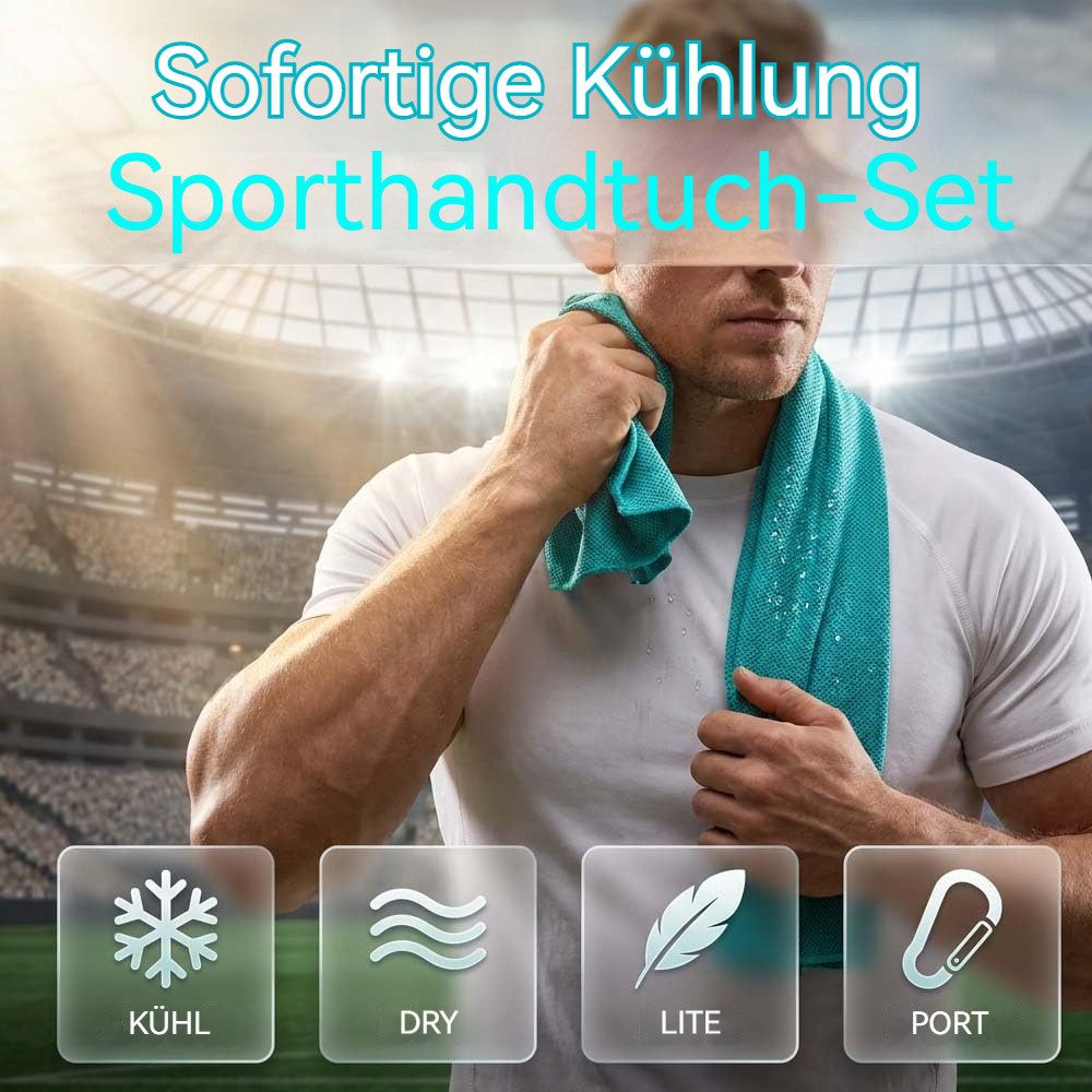 nsihing Sporthandtuch 4Pack Kühlendes Handtuch, Eis-Sport-Handtuch, kühles Handtuch, (4-St), für sofortige Kühlung, für Yoga, Reisen, Golf, Fitness (100x 30cm)