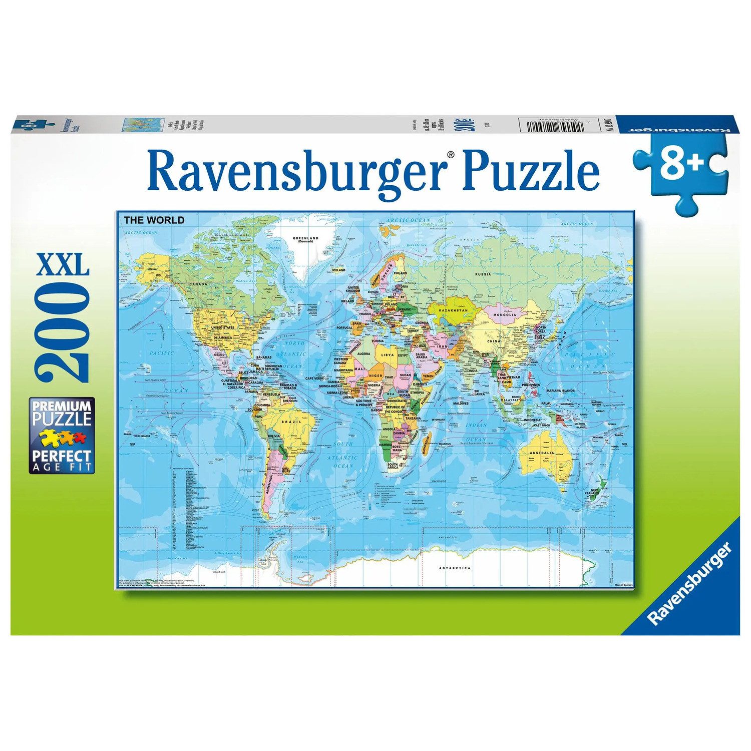 Ravensburger Пазлы Ravensburger Kinderpuzzle - 12890 Die Welt - Пазлы-Weltkarte für..., 200 Пазлыteile