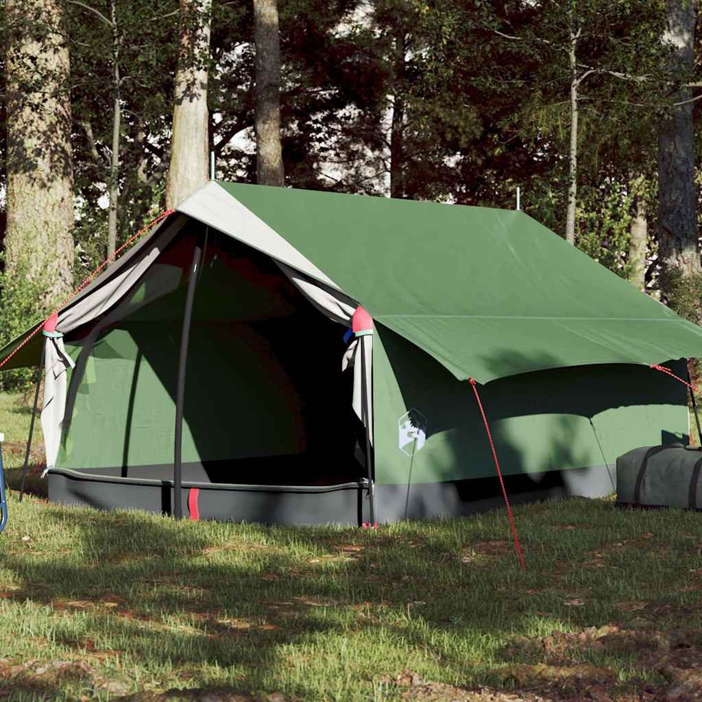 furnicato Faltzelt Campingzelt Scout-Form 193x122x96 cm Grün, (1 tlg), Wetterfestes Personenzelt mit E-Anschluss und integrierten Netzwänden