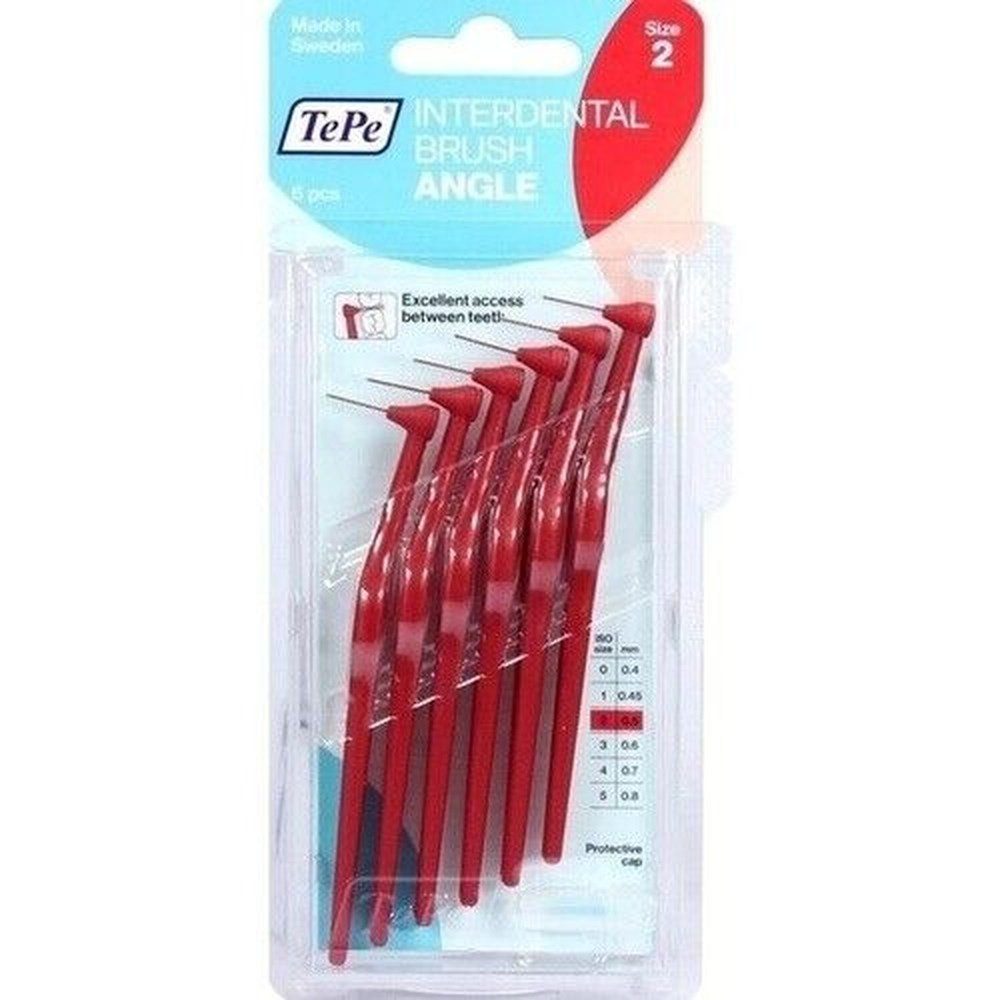 TePe Interdentalbürsten TEPE Angle Interdentalbürste 0,5mm rot 6St