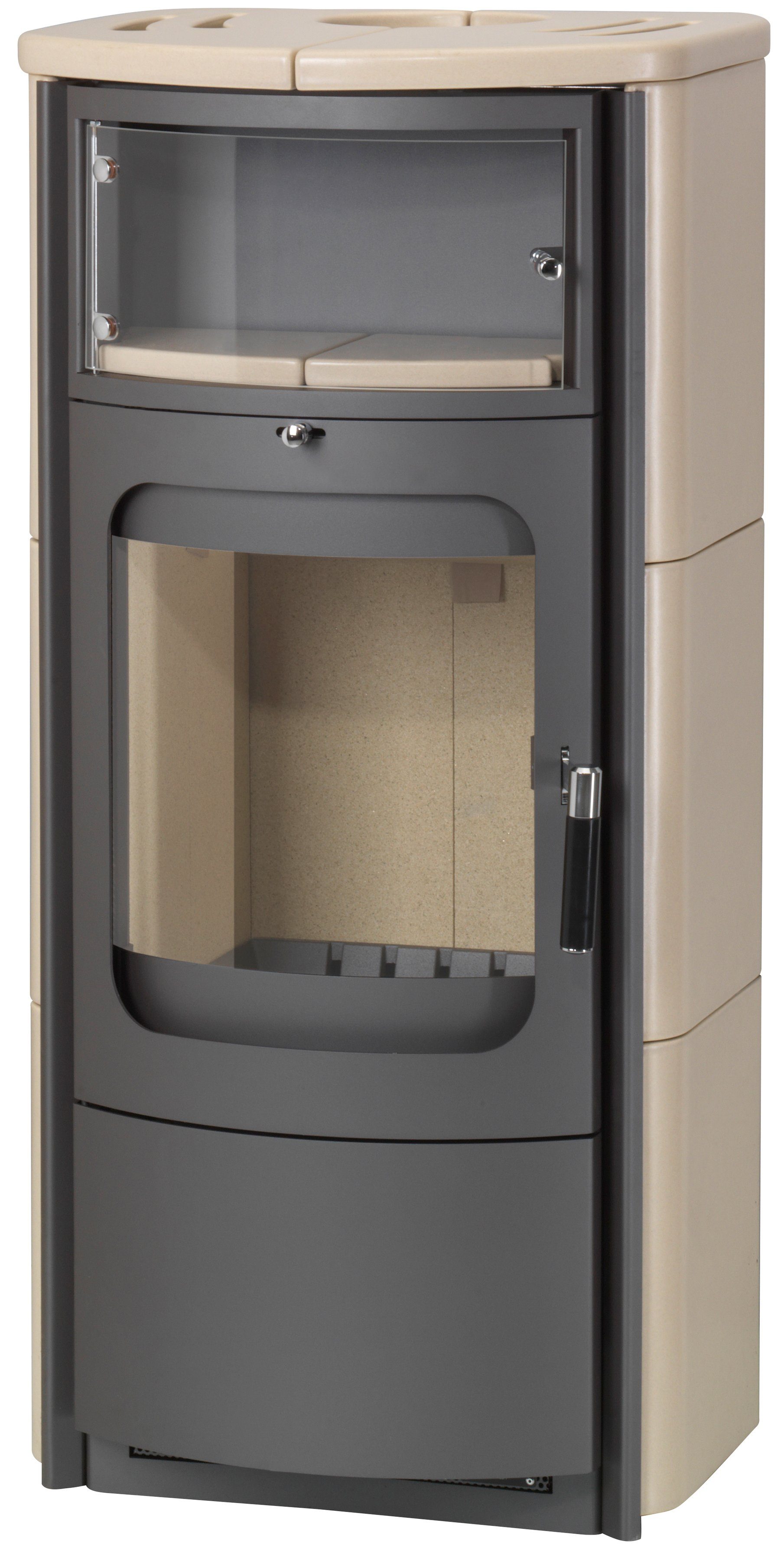 HARK Kaminofen »Opera B Kachel creme«, 7 kW, Dauerbrand