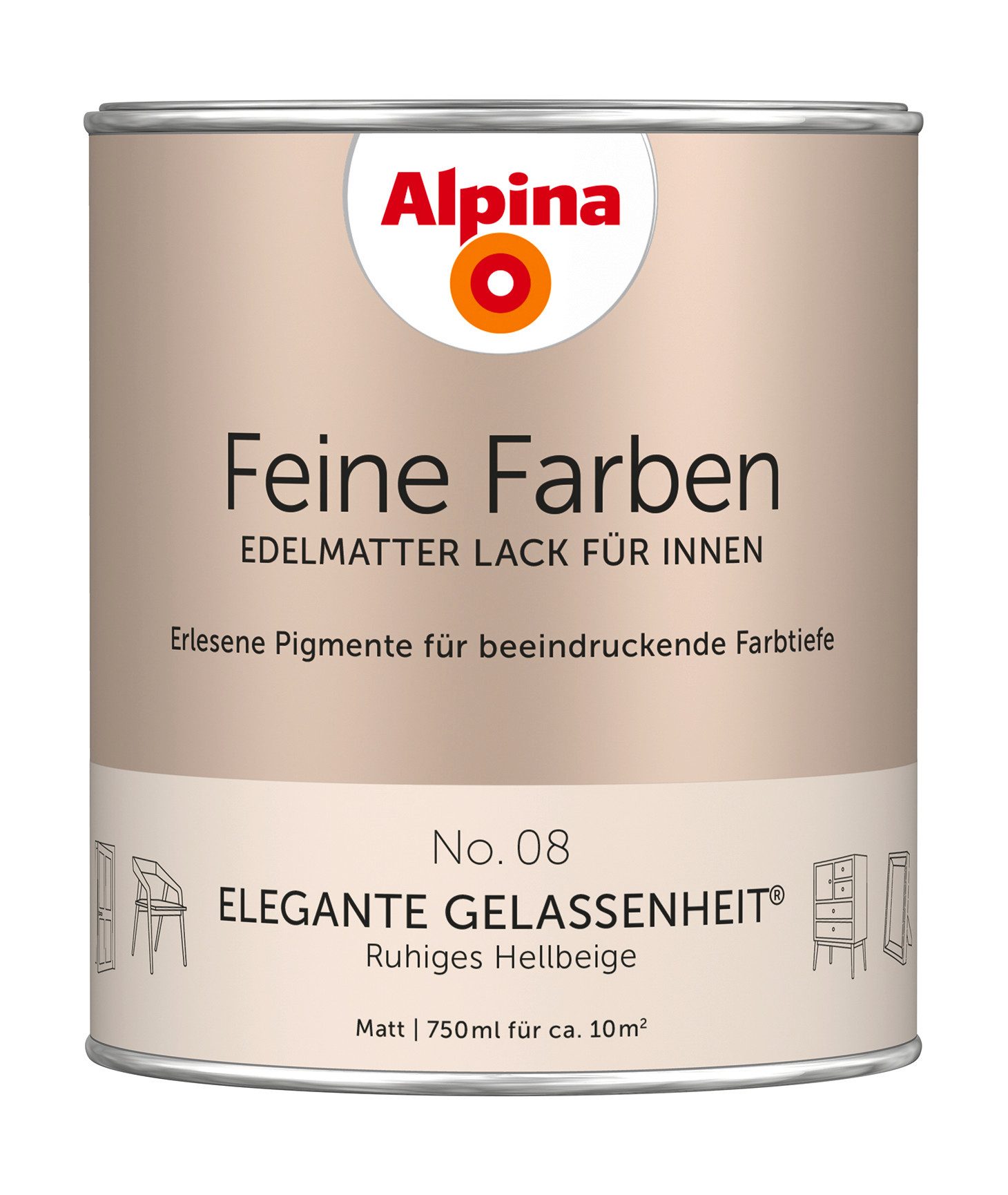 Alpina Lack Feine Farben Lack 750ml