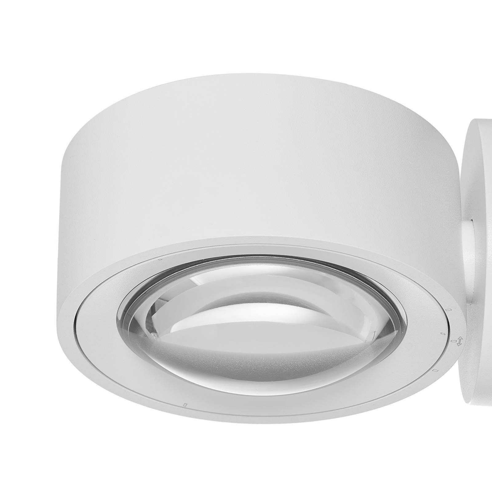 Wandleuchte dimmbar, weiß (RAL Modern, LED-Leuchtmittel LED warmweiß, Aluminiumdruckguss, fest 2 flammig, inkl. Atreus, verbaut, Arcchio 9003),