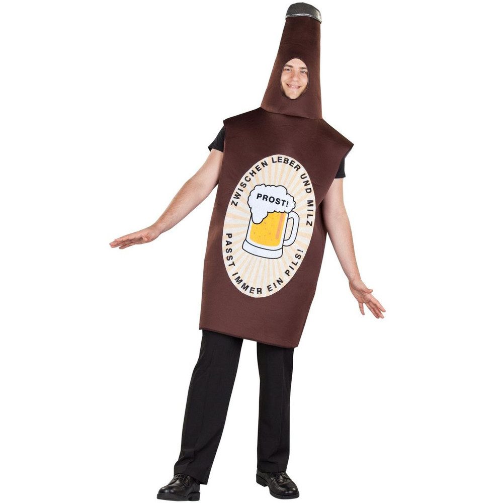 MICA Kostüm Kostüm - Bierflasche - für Erwachsene