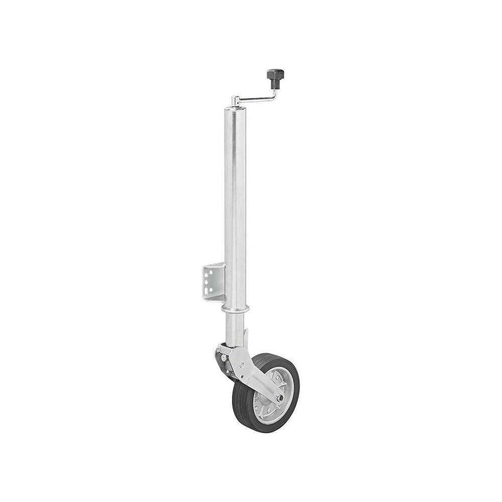 APT PKW-Anhänger Stützrad klappbar 570/60 mm mit Vollgummi-Reifen 220x65 mm & großer St, k.A.