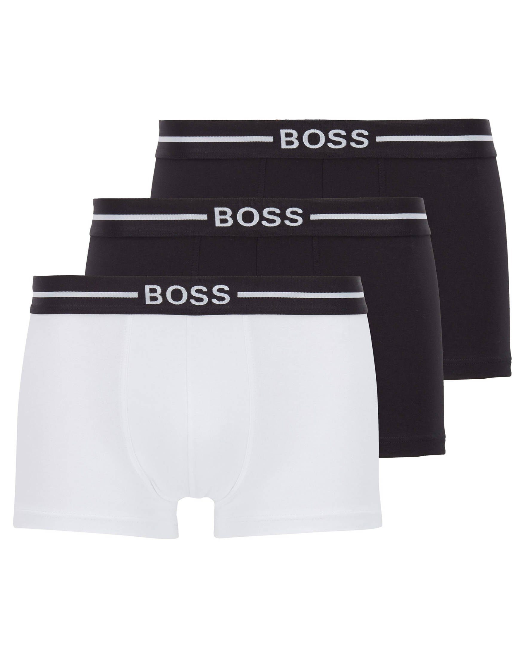 BOSS Retro Pants Herren Retropants 3er-Pack (3-St) Schwarz/Weiß | Boxershorts
