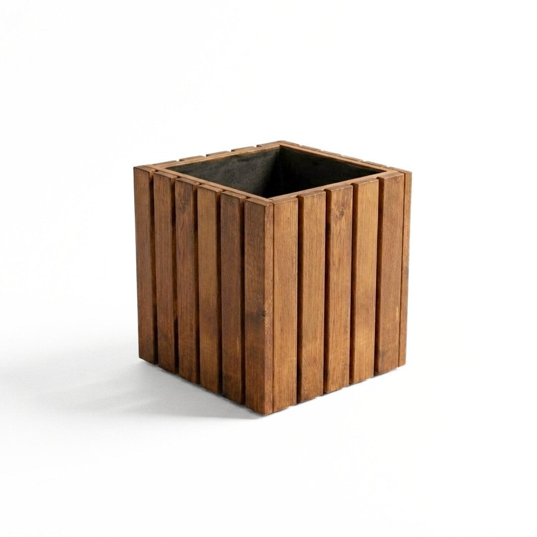 Mega-Holz Pflanzkübel Pflanzkübel Holz TAVO35 - Kiefer Blumenkasten für außen, massiv groß, 34/64/99/116x37x35 cm (BxTxH), Imprägniert, stabil