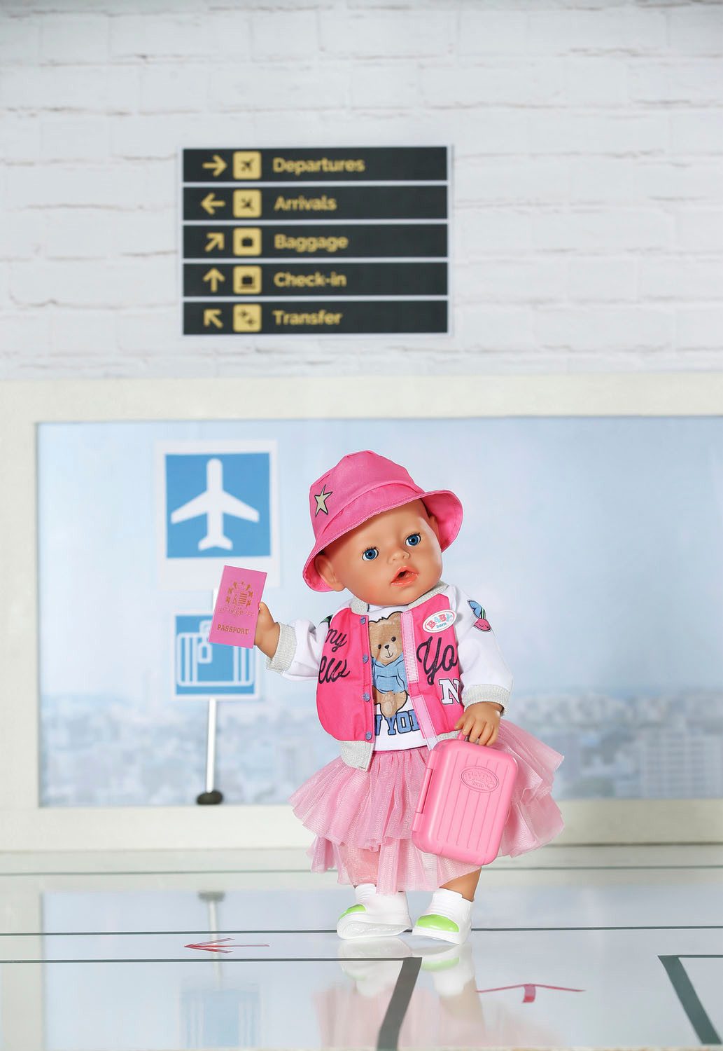 Baby Born Puppenkleidung Deluxe Reiseoutfit, 43cm