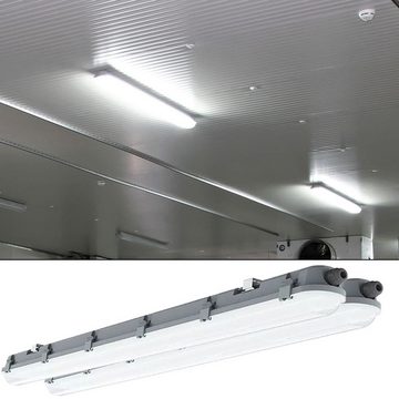 V-TAC Deckenleuchte, LED-Leuchtmittel fest verbaut, Kaltweiß, Tageslichtweiß, LED Wannenleuchte Deckenleuchte Lampe Länge 120cm 6400