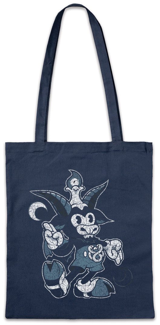 Beuteltasche Satanic Goat Stofftasche Friendship Temporary Hell Yeah Teufel Skull