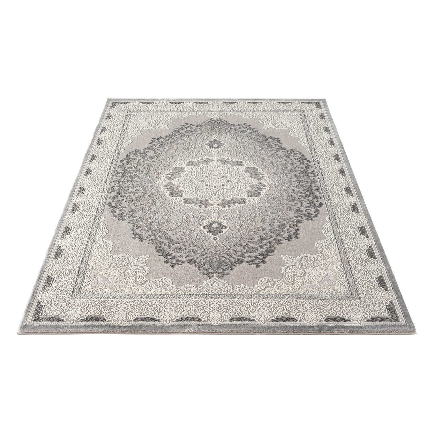 Carpetilla Designteppich Premium Teppich Klassisch Orient Muster, Rechteckig, Höhe: 12 mm, Teppich Wohnzimmer 3D effekt Boho Klassisch