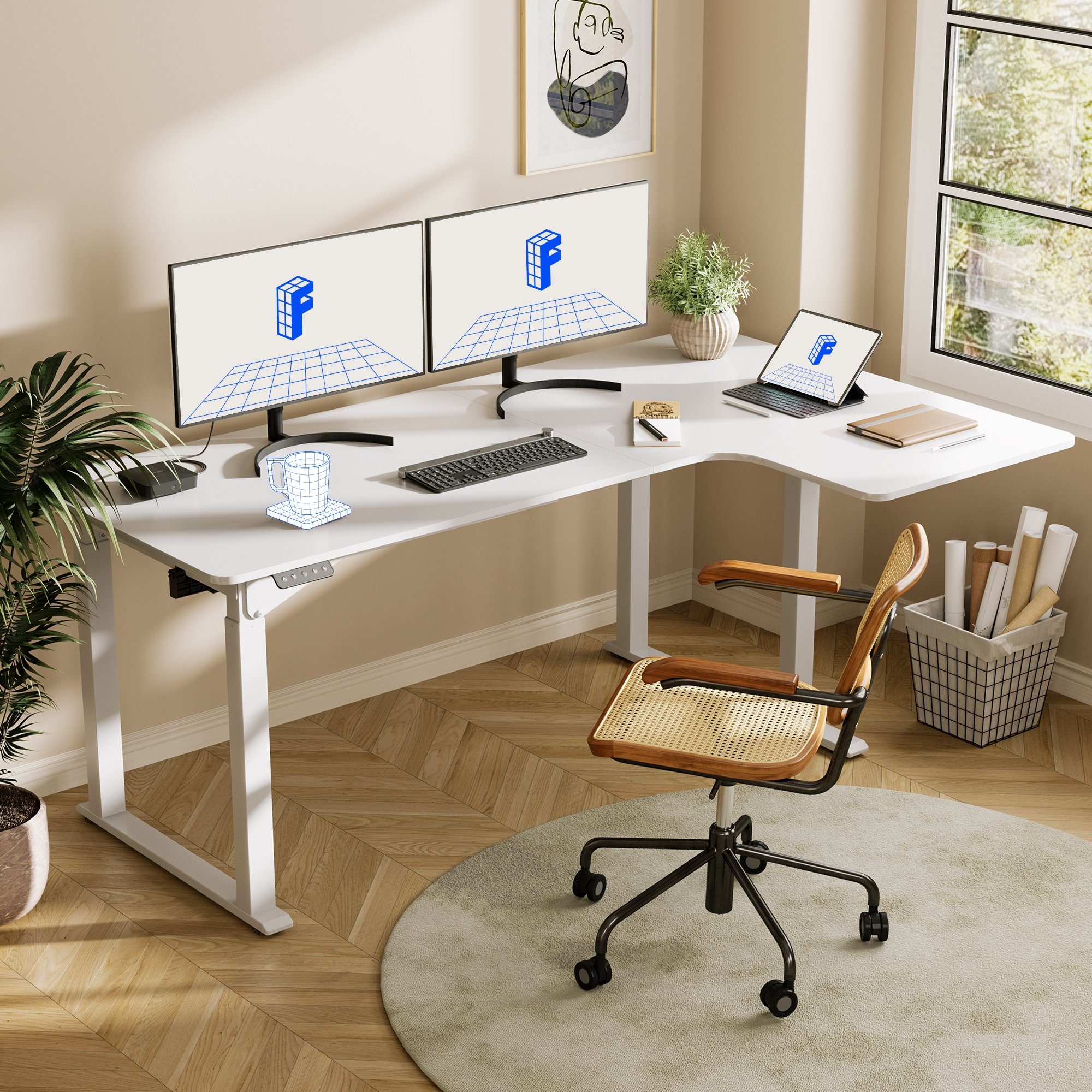 FLEXISPOT Schreibtisch Elektrisch höhenverstellbarer Tisch mit günstig online kaufen