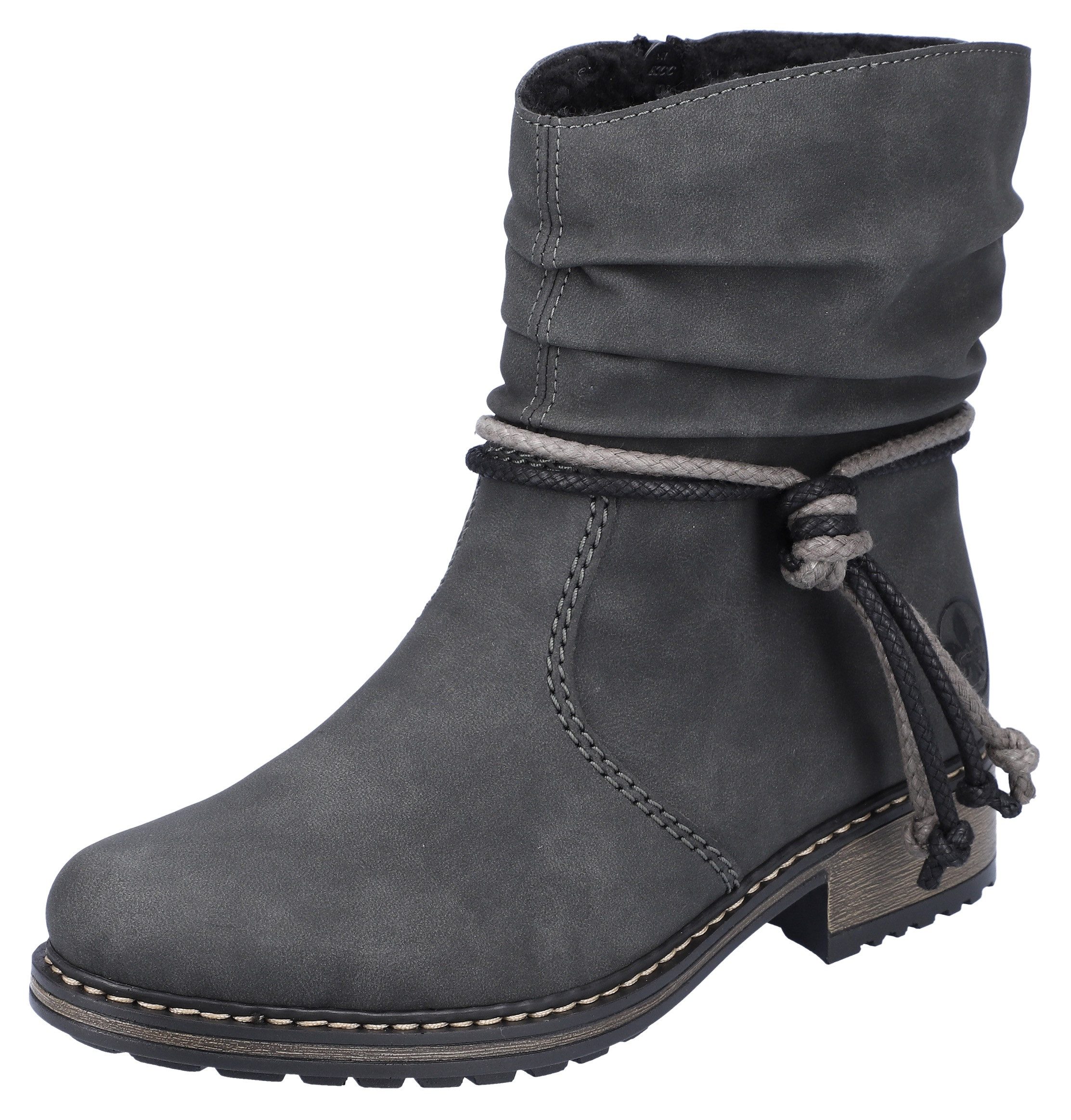 Rieker Winterstiefelette mit Zierbänder am slouchy günstig online kaufen