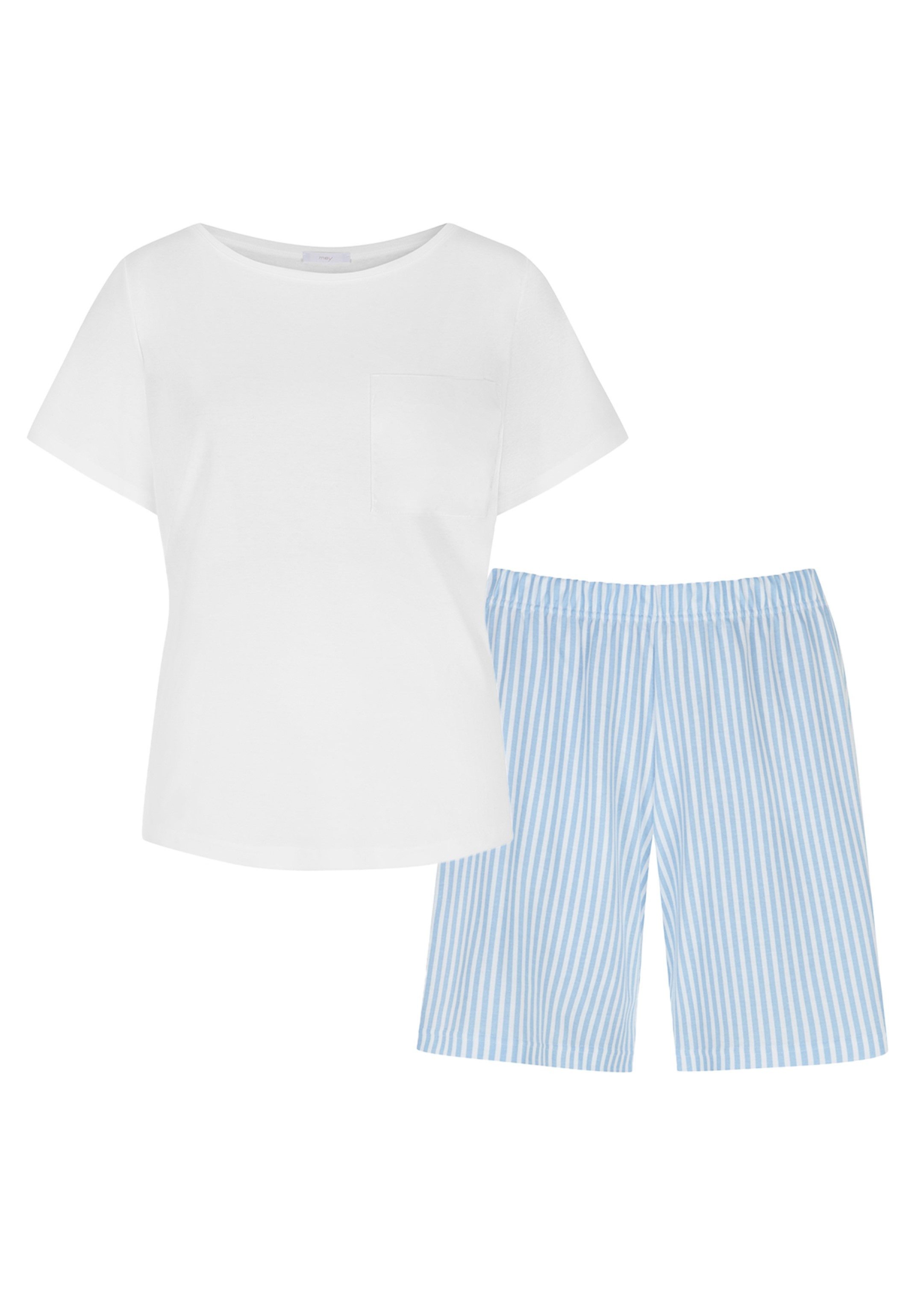 Mey Pyjama Night2Day Cotton (Set, 2 tlg) Schlafanzug - Baumwolle - Bequeme kurze Hose mit elastischem Bund
