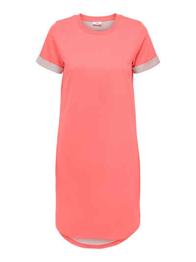 JACQUELINE de YONG Shirtkleid Lockeres Kleid Shirtkleid JDYIVY Rundhals Midi Dress Tunika (lang, 1-tlg) 3606 in Orange