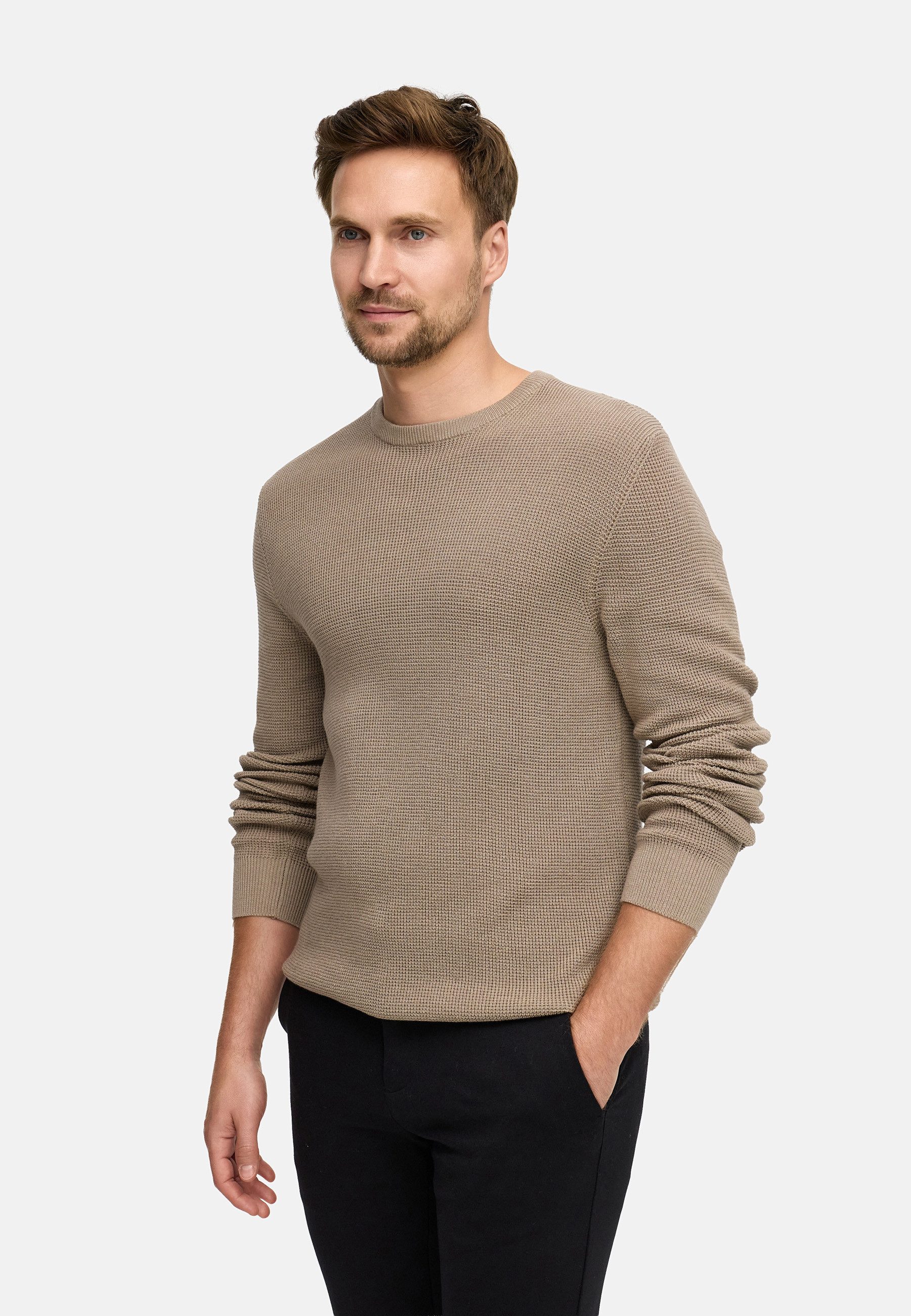 Jeff Strickpullover Herren JFTristan crew Pullover Herrenpullover mit Rundh günstig online kaufen