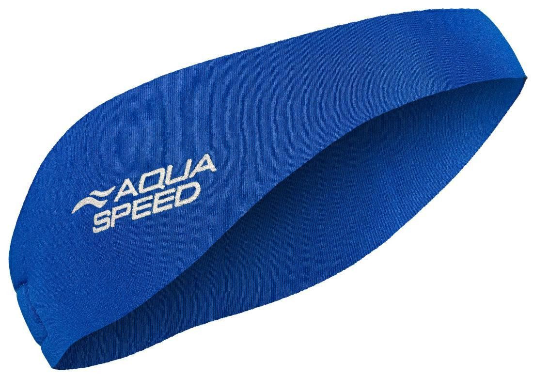 Aqua Speed Badekappe Neopren Stirnband Erwachsene Verstellbar mit Klett 55 cm Umfang, Ohrenschutz mit Klett – Sicherer Halt beim Schwimmen & Sport