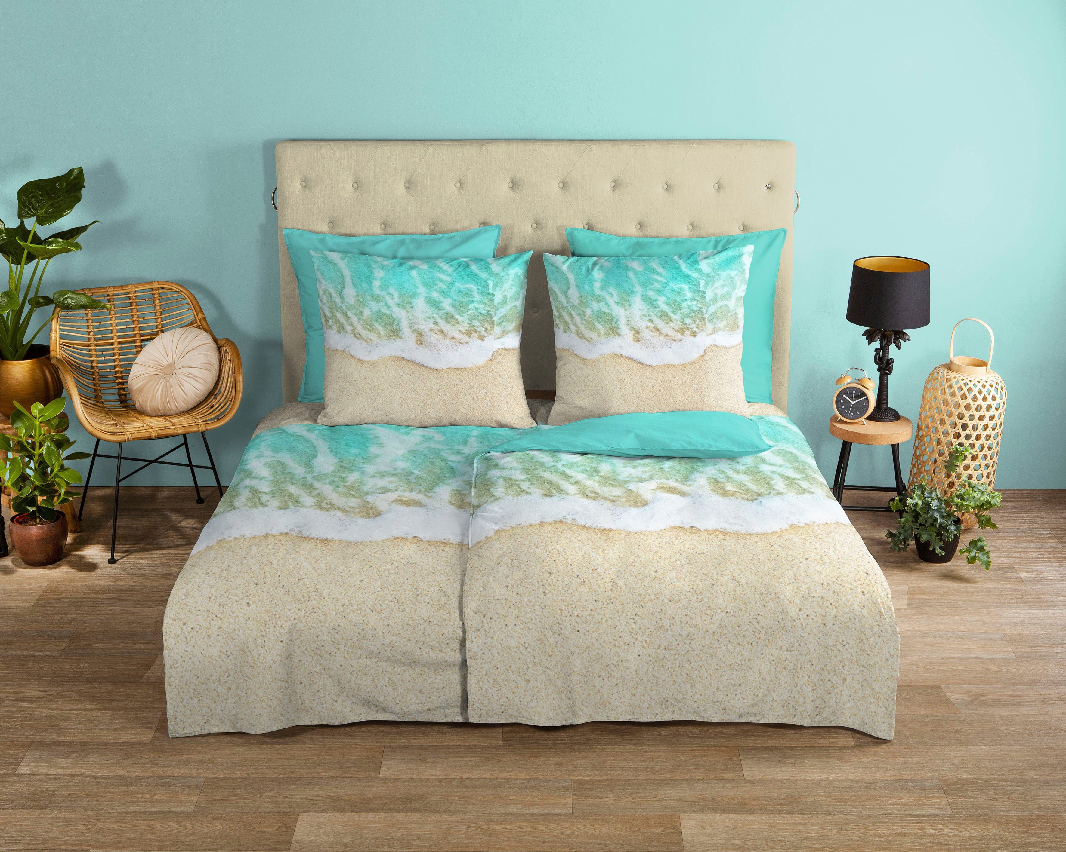 good morning Wendebettwäsche Beachs, Renforcé, 2 günstig online kaufen