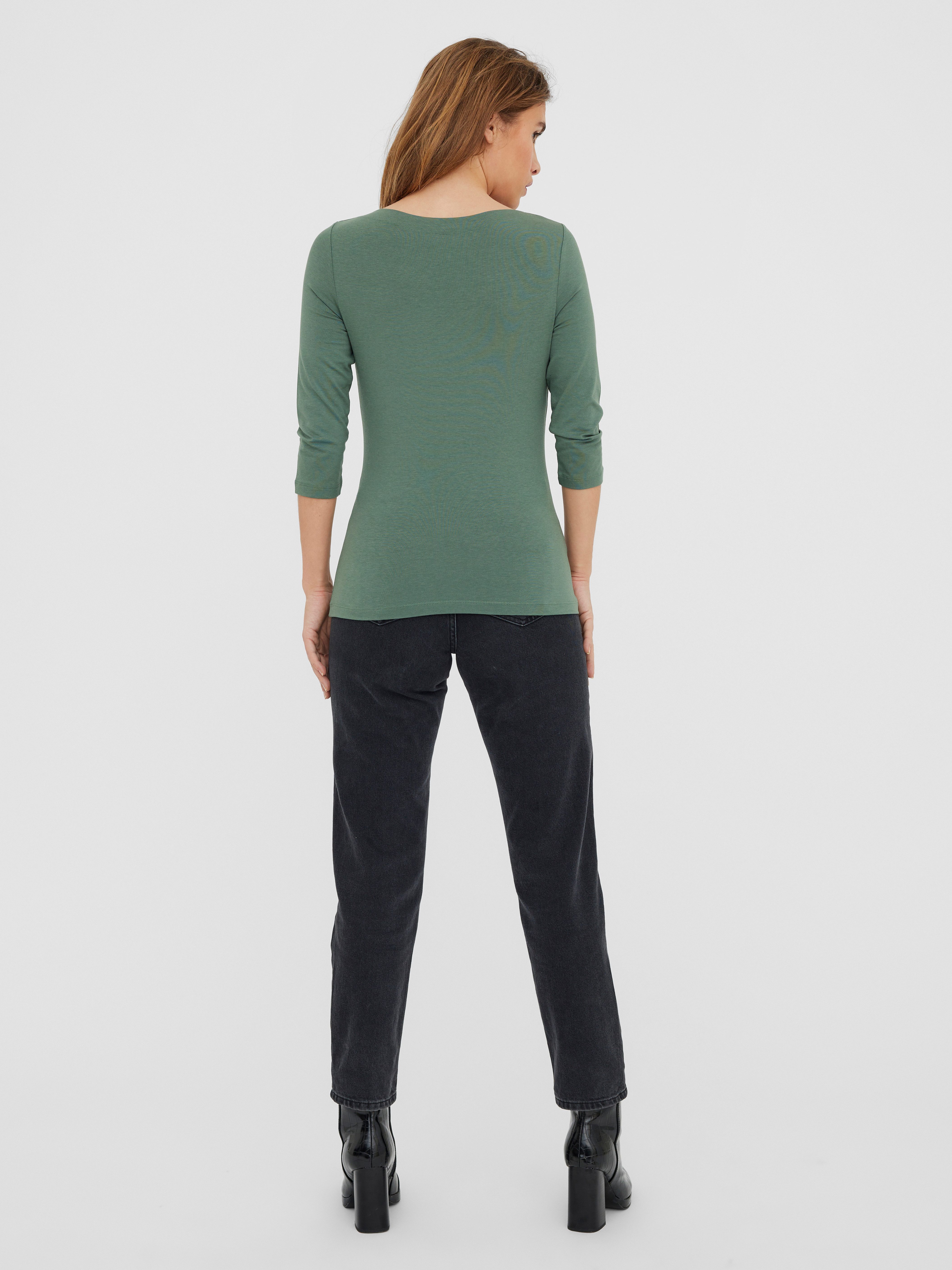 Vero Moda 3/4-Arm-Shirt VMPANDA MODAL 3/4 TOP JRS NOOS Baumwollmischung, regular fit