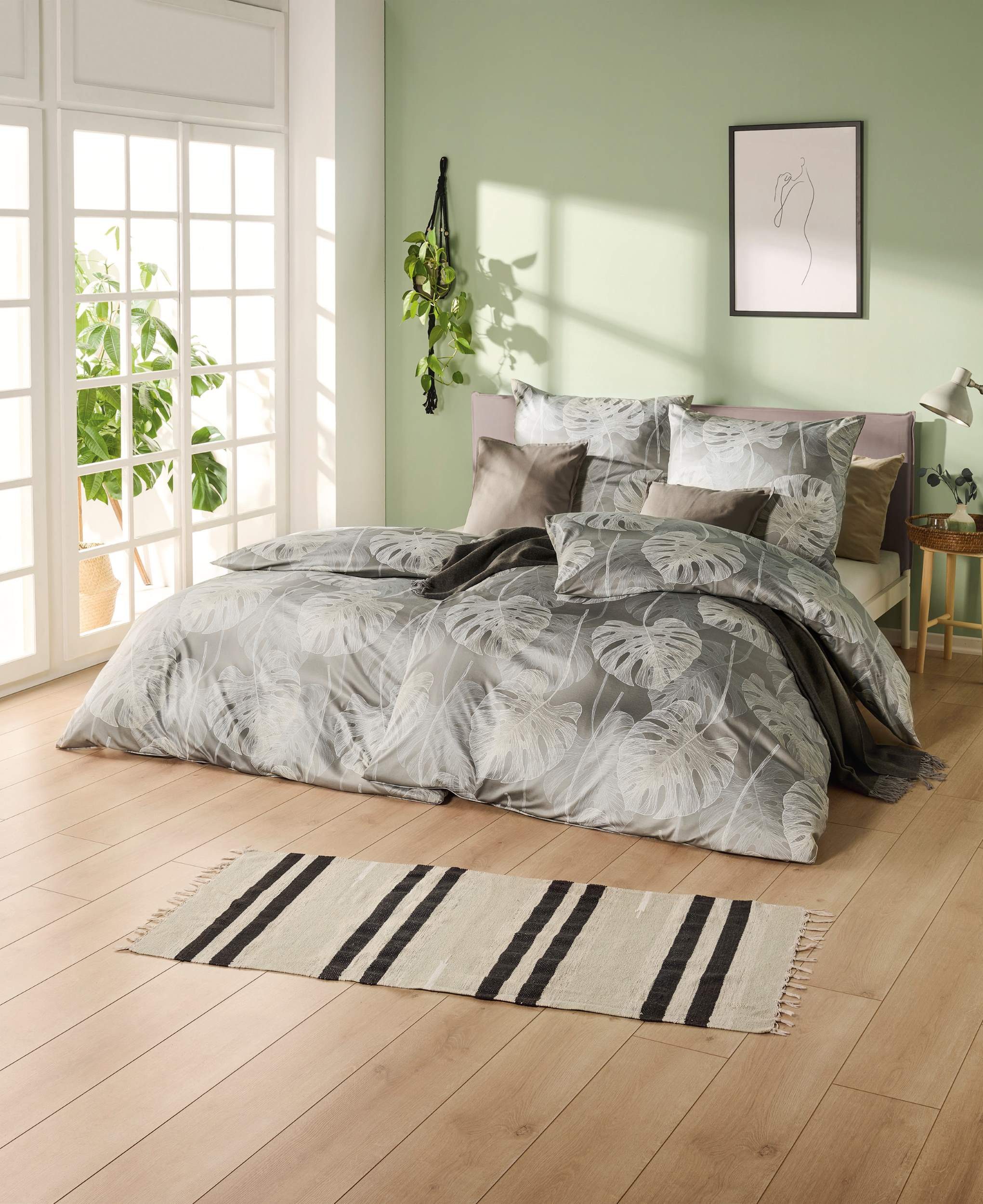 Estella Bettwäsche Estella Mako Jersey Bettwäsche 135x200 Delicia beige Blä günstig online kaufen