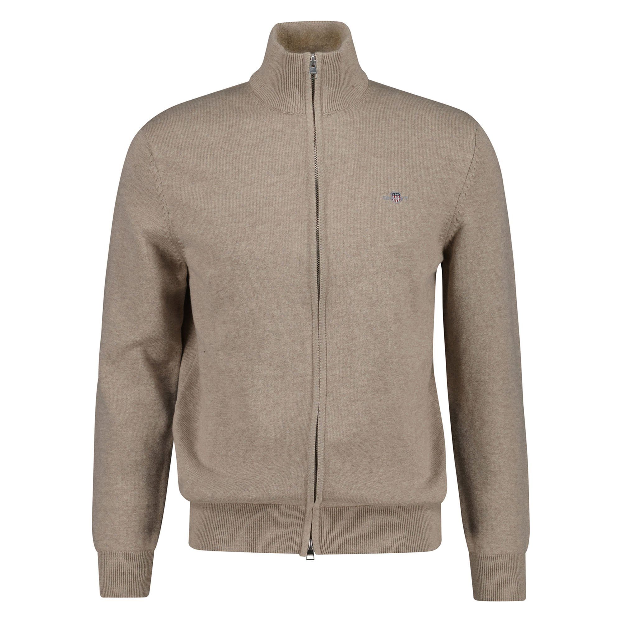 Gant Sweatshirt Herren Strickjacke Baumwolle günstig online kaufen