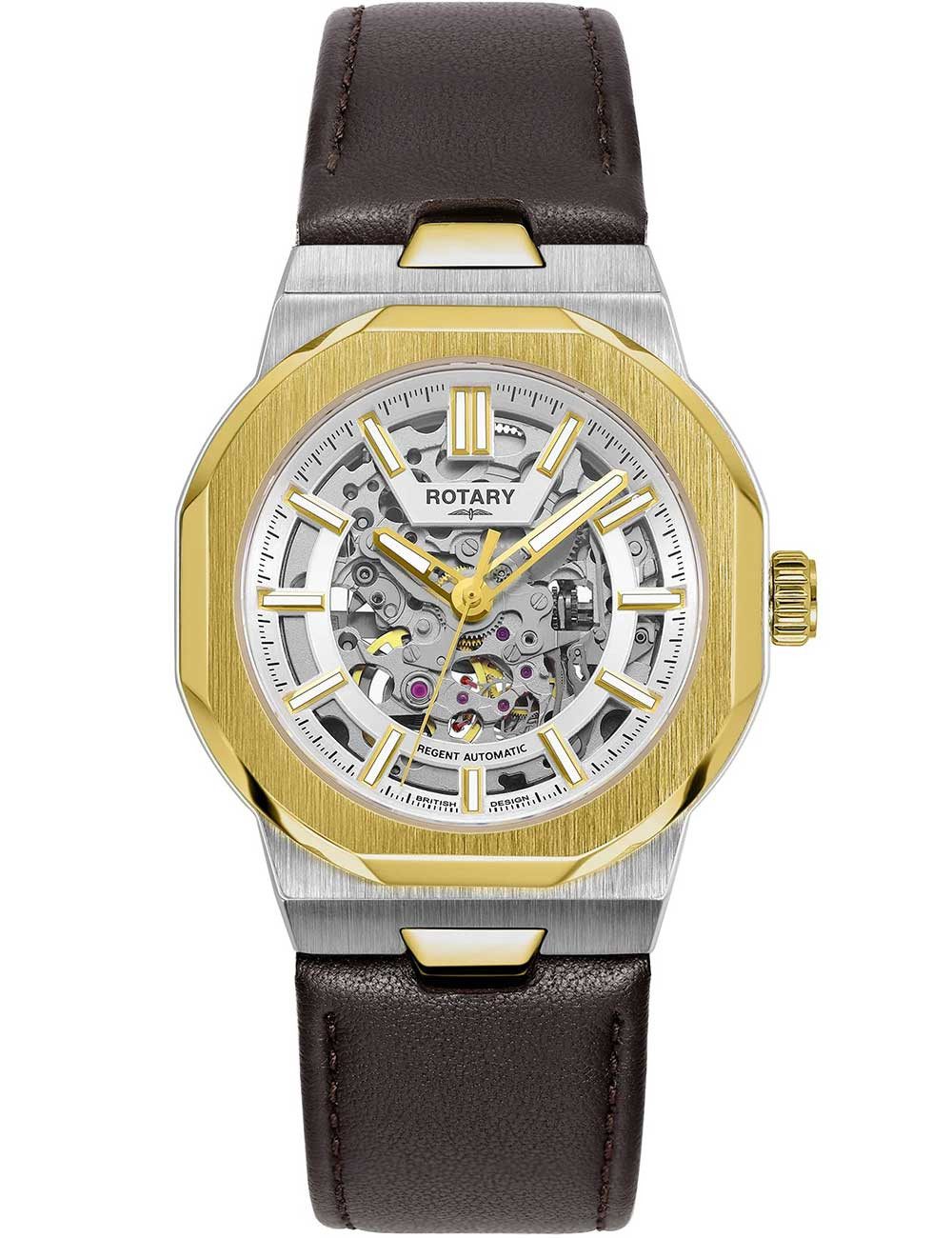 ROTARY Automatikuhr Rotary GS05496/06 Herrenuhr Regent Automatik 40mm 10ATM Rotary GS05496/06 Herrenuhr Regent Automatik 40mm 10ATM