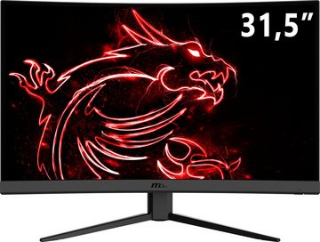 MSI Optix G32C4 Curved-Gaming-LED-Monitor (80 cm/31,5 ", 1920 x 1080 px, Full HD, 1 ms Reaktionszeit, 165 Hz, VA LED, 3 Jahre Herstellergarantie)