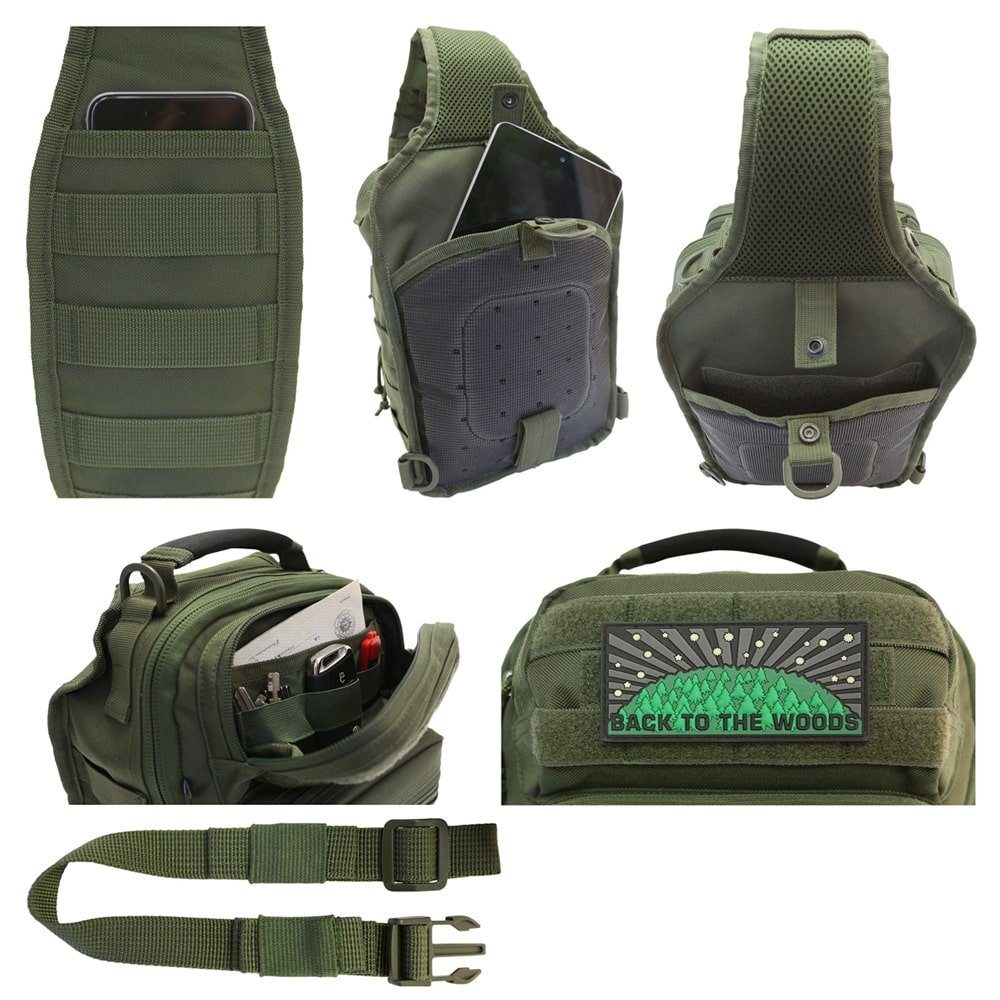 Brandit Trekkingrucksack US Assault Pack Cooper Rucksack Sling 1-Gurt