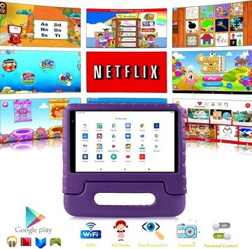 FACETEL Kids Tablet mit Quad Core, Play Store, FACETEL Augenschutz Tablet (8", 64 GB, Android 13, mit Kindersicherung, 7GB 3600mAh WiFi Doppelkamera Tablet Kinder)