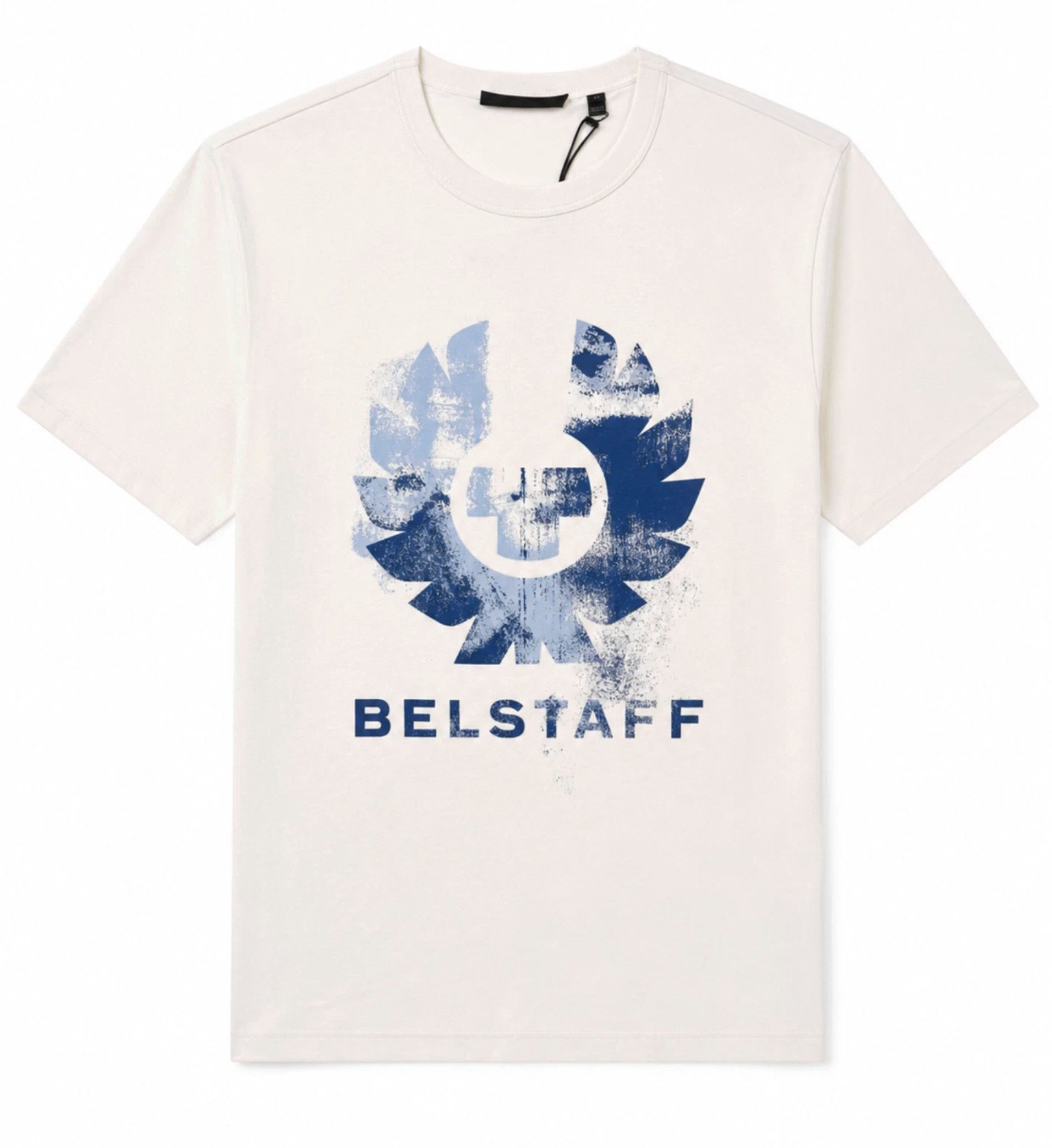 Belstaff T-Shirt London Retro Blur Phoenix Logo Regular Cut Phoenix-Logo mit Belstaff Schriftzug im Spray-Effekt