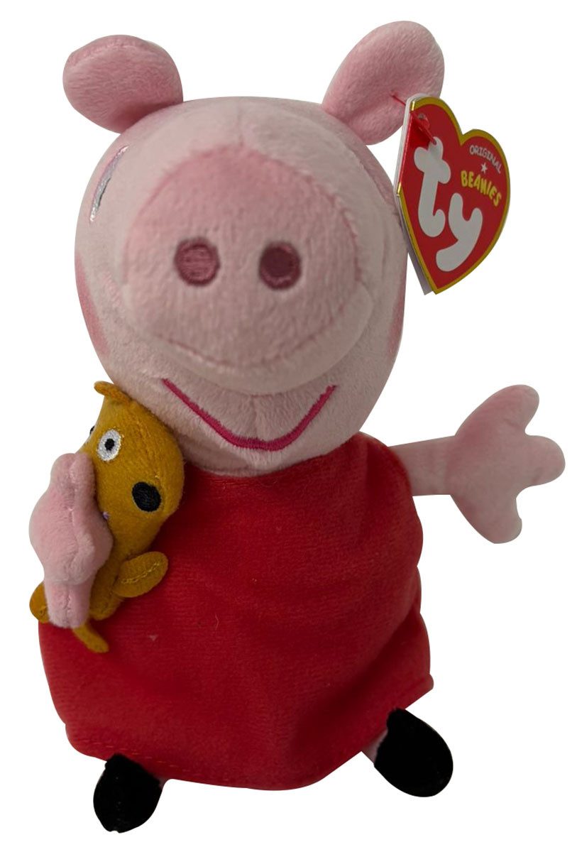 Stoffpuppe Ty Peppa Wutz Pig Plush Plüschfigur, Sammelfigur 15 cm groß Schmusetie